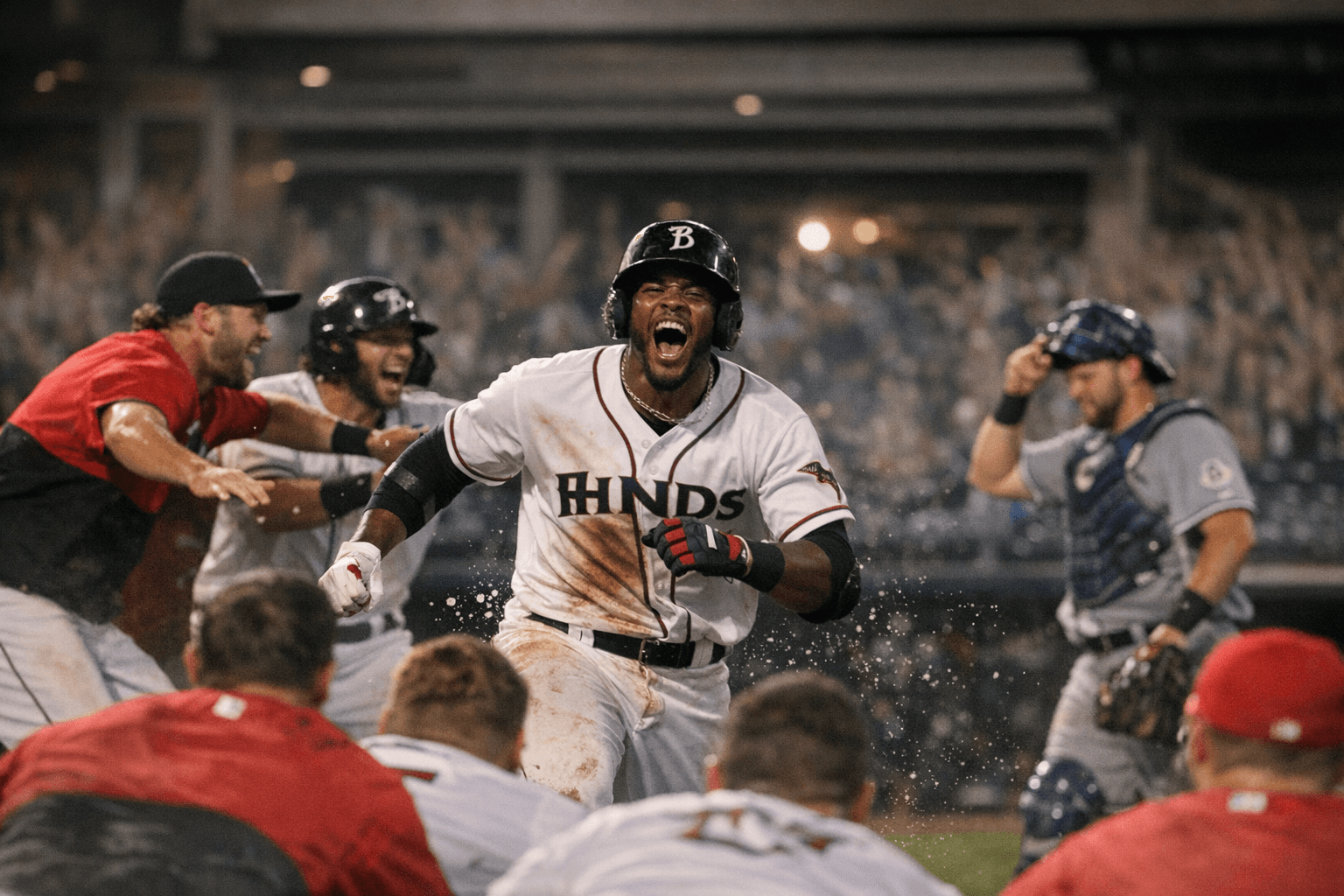 Hinds Walk-Off Single Gives Louisville Bats Historic 3,000th Franchise Win