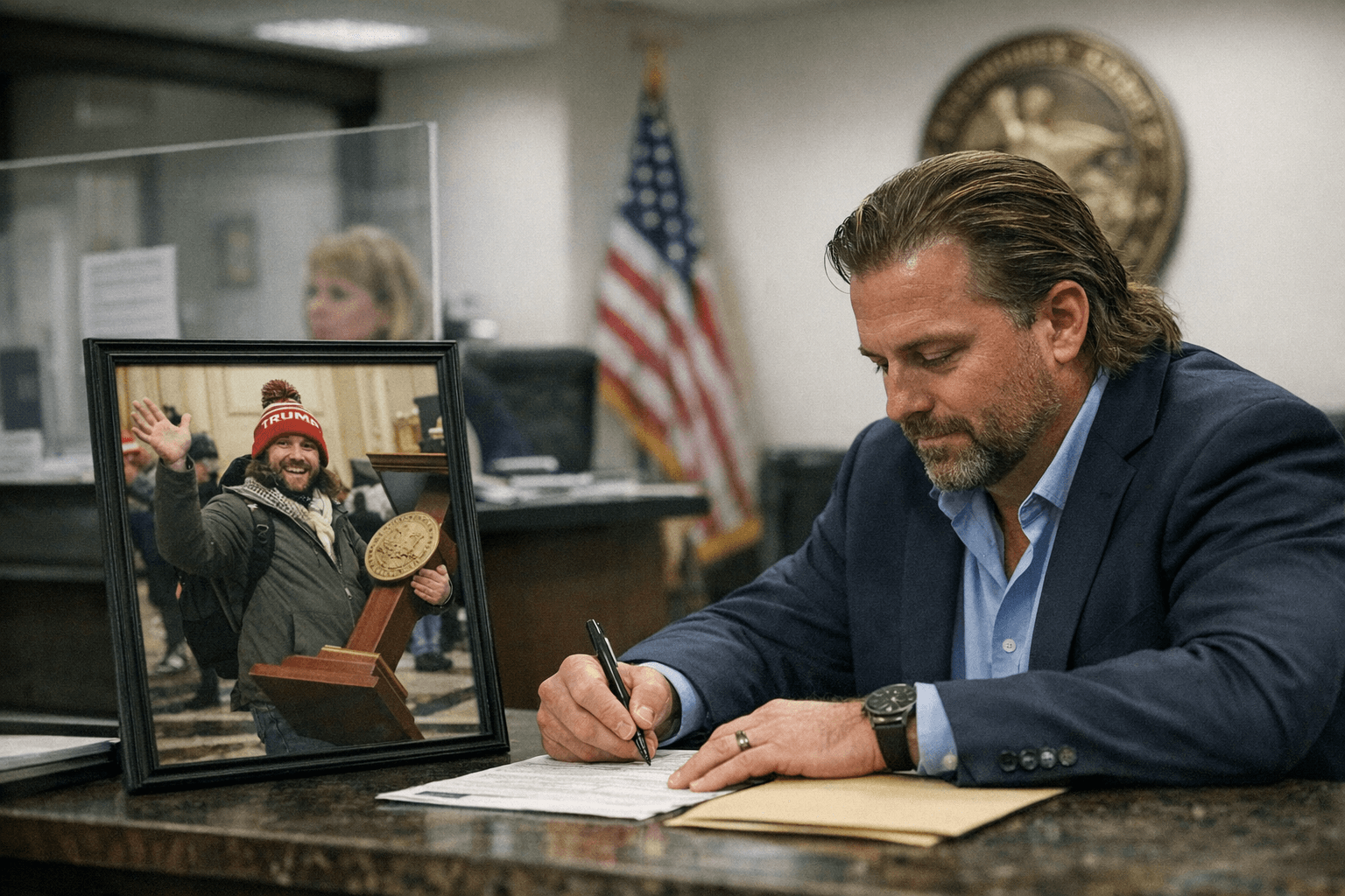 Jan. 6 Lectern Guy Files for Florida County Commission Seat on Riot's Anniversary