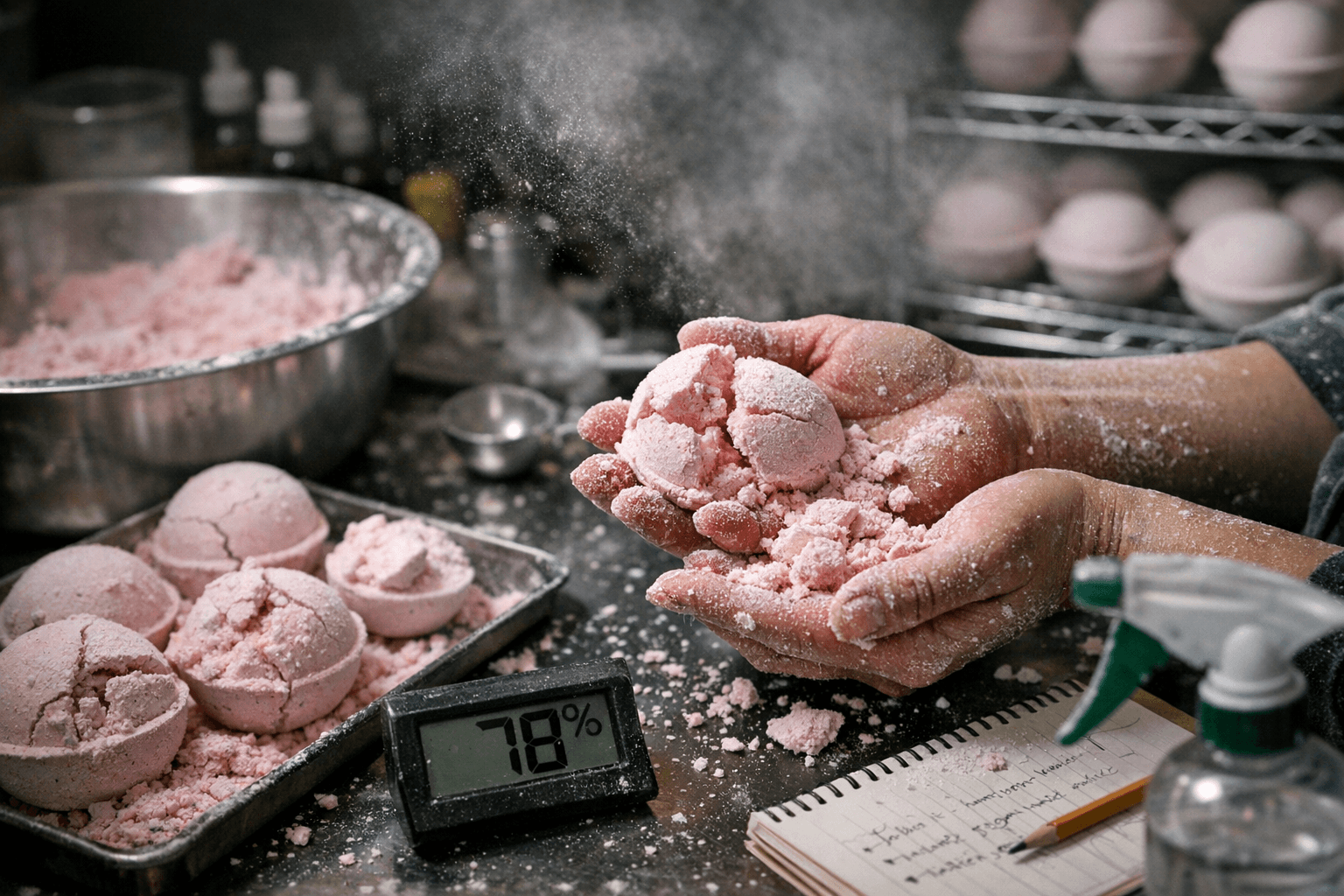 Bath Bomb Troubleshooting Guide Tackles Crumbling, Cracking, and Pre-Fizzing Failures