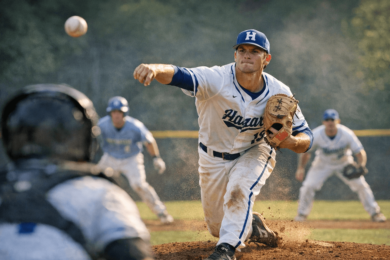 Hazard Baseball Splits Two Games, Williams Shines in 10-5 Victory