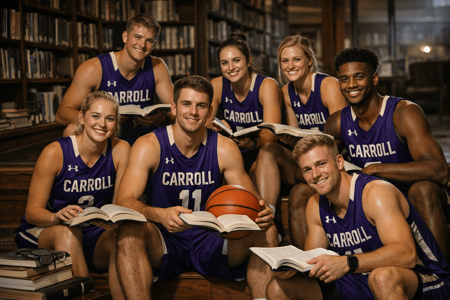 Six Carroll College Basketball Players Earn CSC Academic All-District Honors