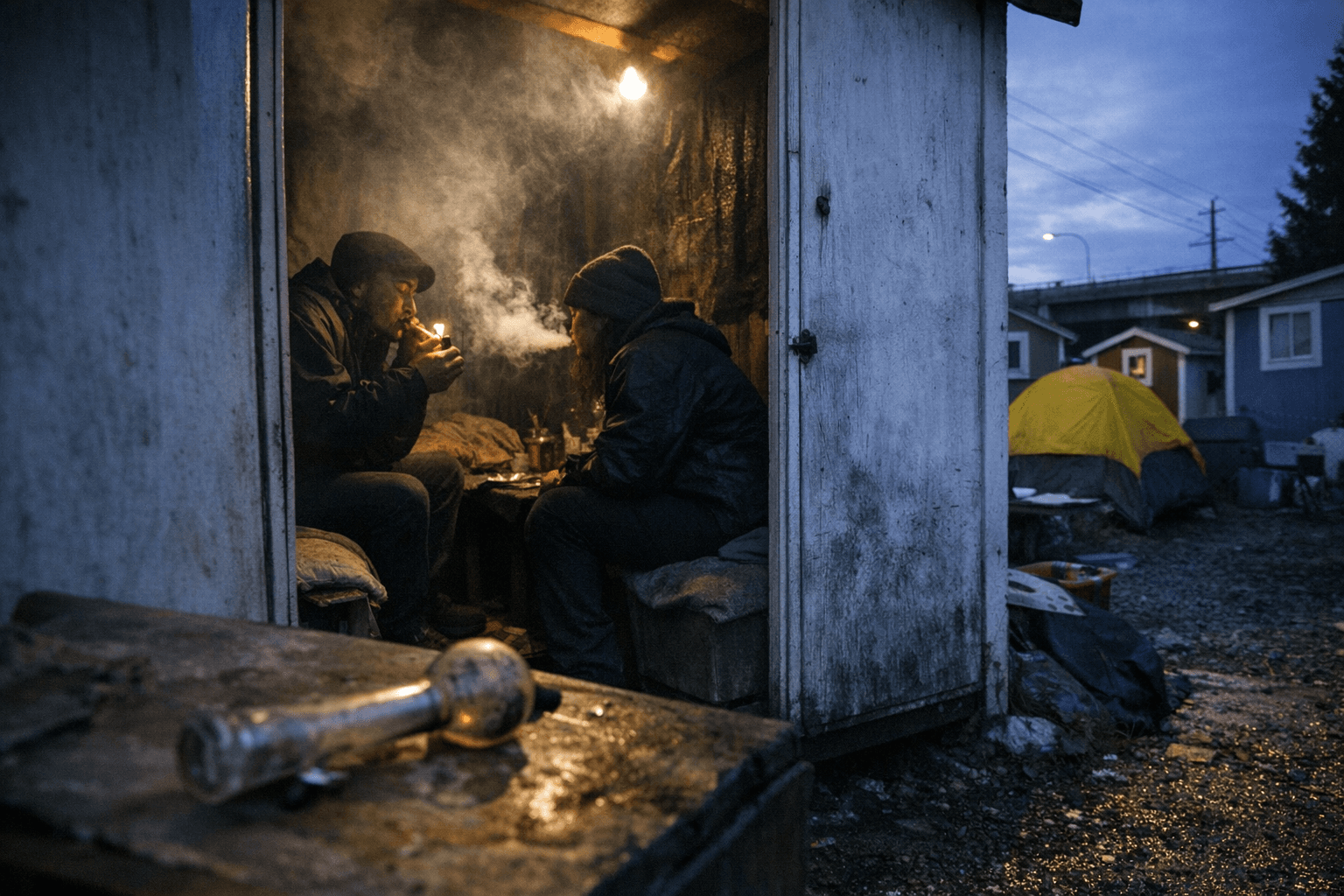 Seattle Tiny Home Village Offers Fentanyl Smoking Shacks Funded by Taxpayers