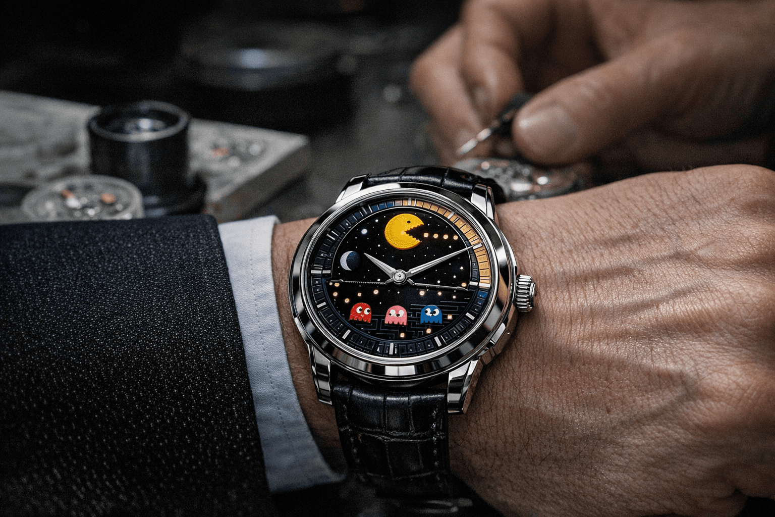 Krayon's PAC-MAN Anywhere Watch Blends Nostalgia With Platinum Haute Horology