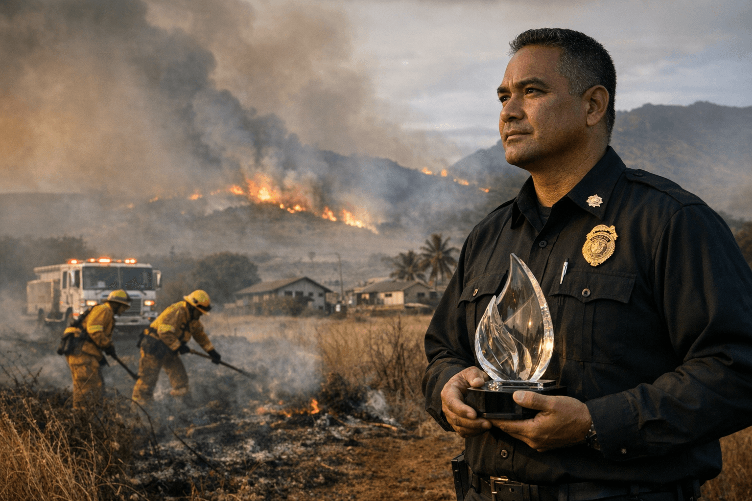 Kauai Fire Chief Ka'aina Hull Wins National Wildfire Mitigation Award