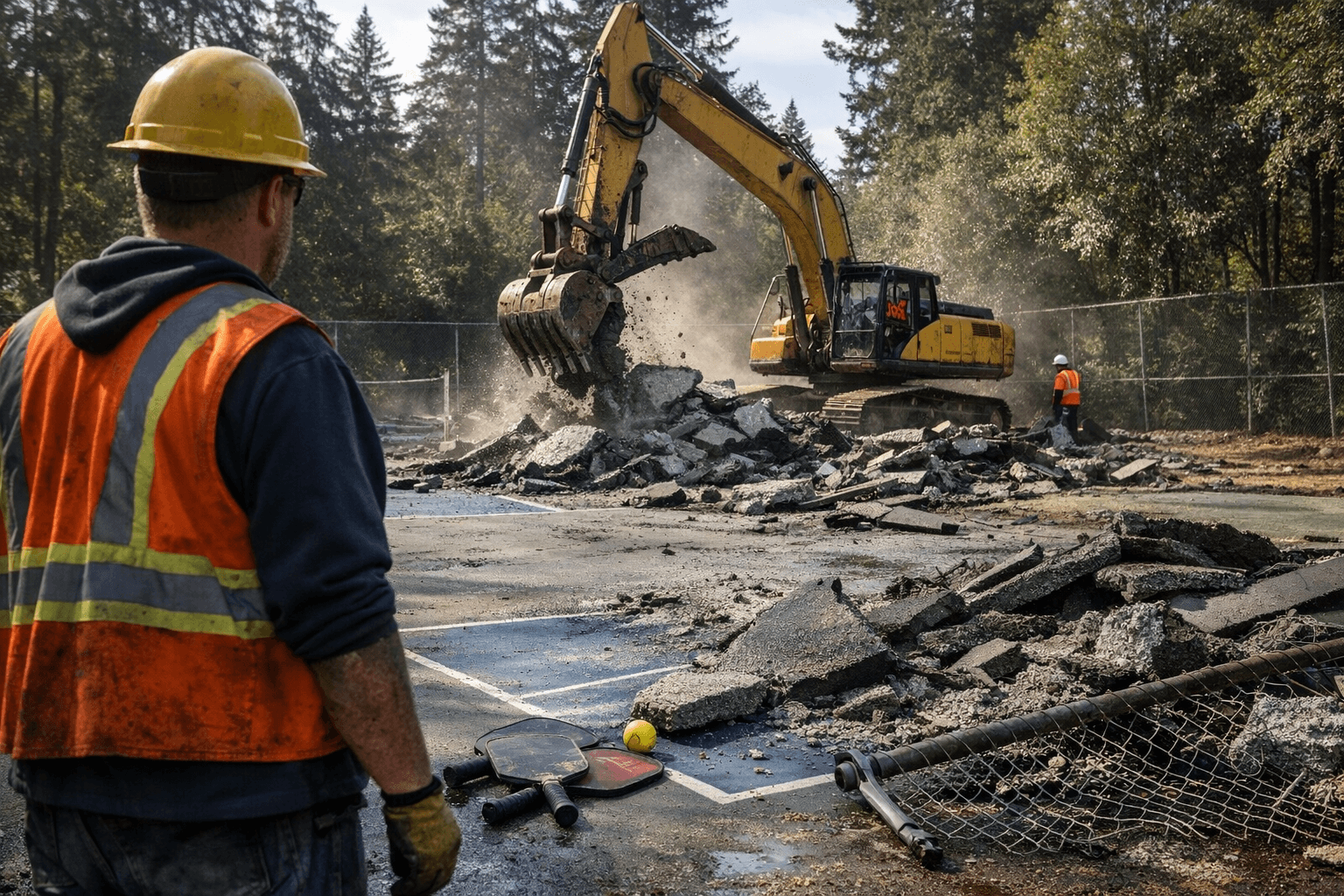 North Saanich Tears Down Wain Park Pickleball Courts After Noise Dispute