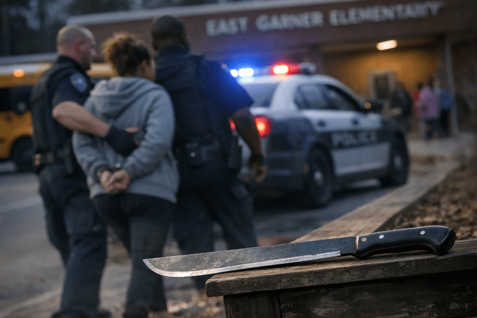 Raleigh Woman Charged After Student Brought Machete to East Garner Elementary