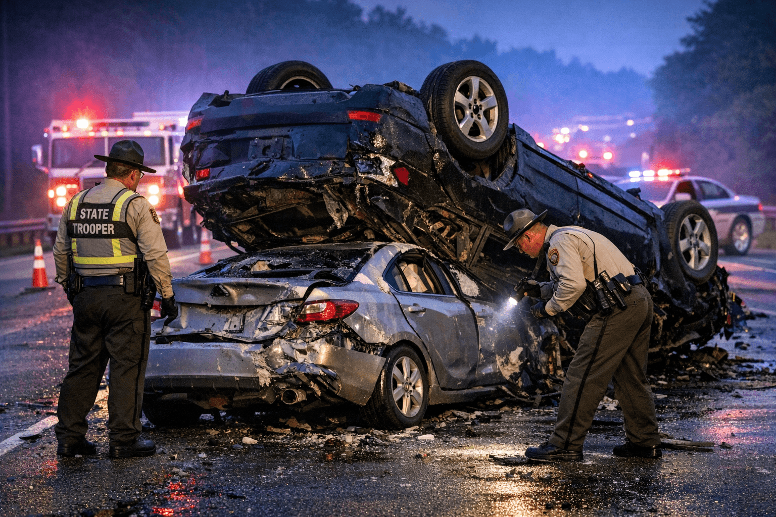 Serious Crash Closes U.S. 64 Near Wendell Early Monday Morning