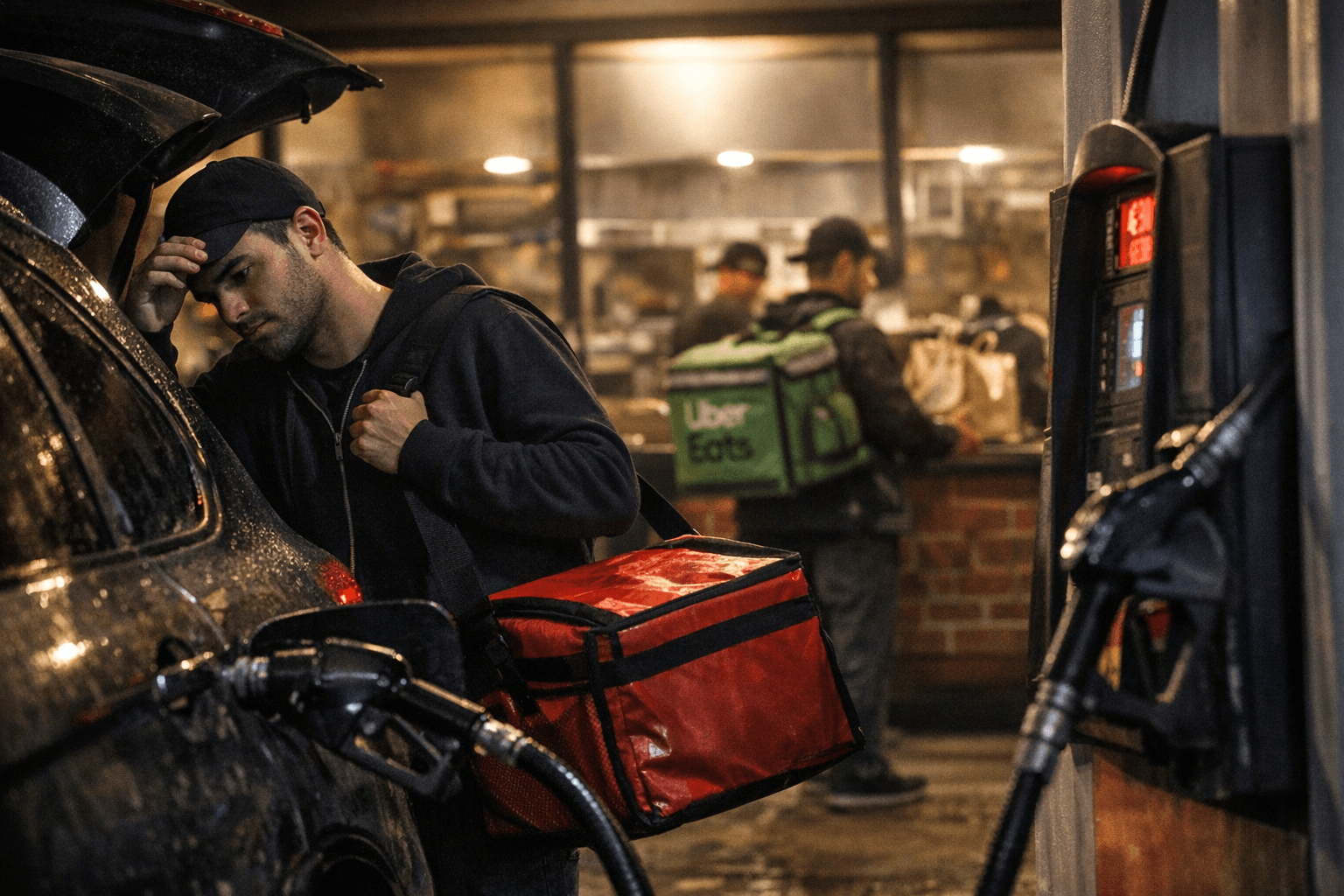 Rising Gas Prices Squeeze Gig Delivery Drivers, Straining Restaurant Operations