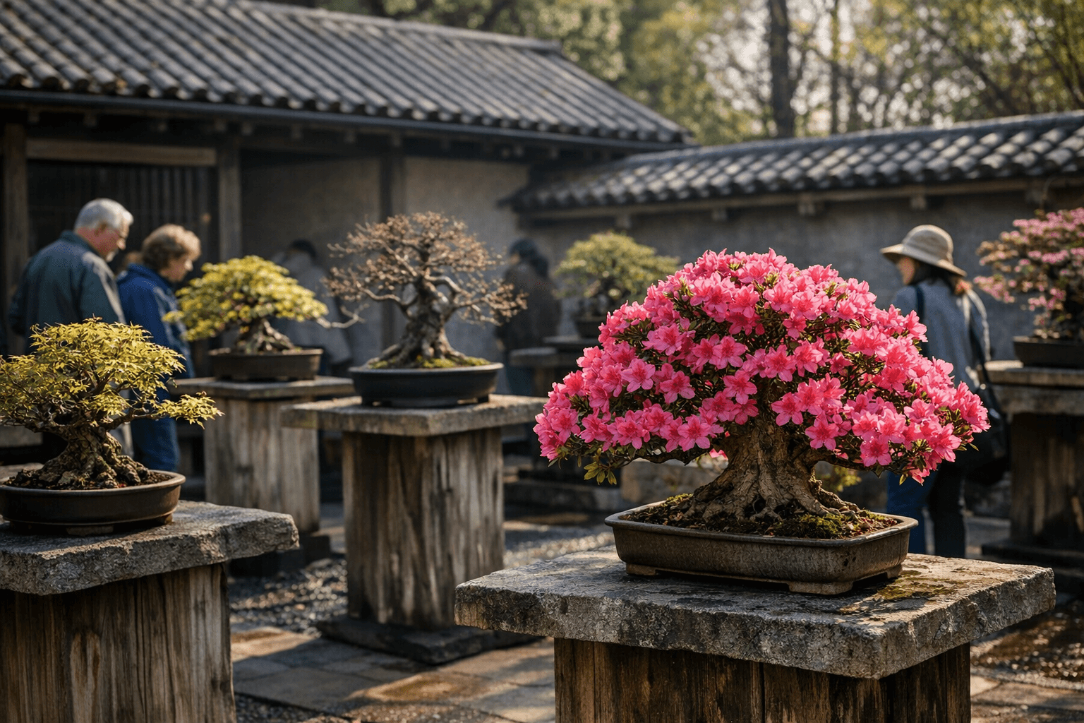 Longwood Gardens Showcases 60 Deciduous Bonsai During Spring Blooms Season