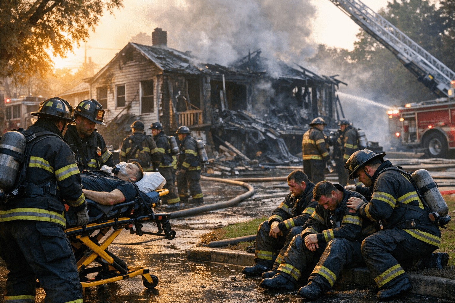 Hyattsville House Fire Leaves Resident Critical, Five Firefighters Evaluated