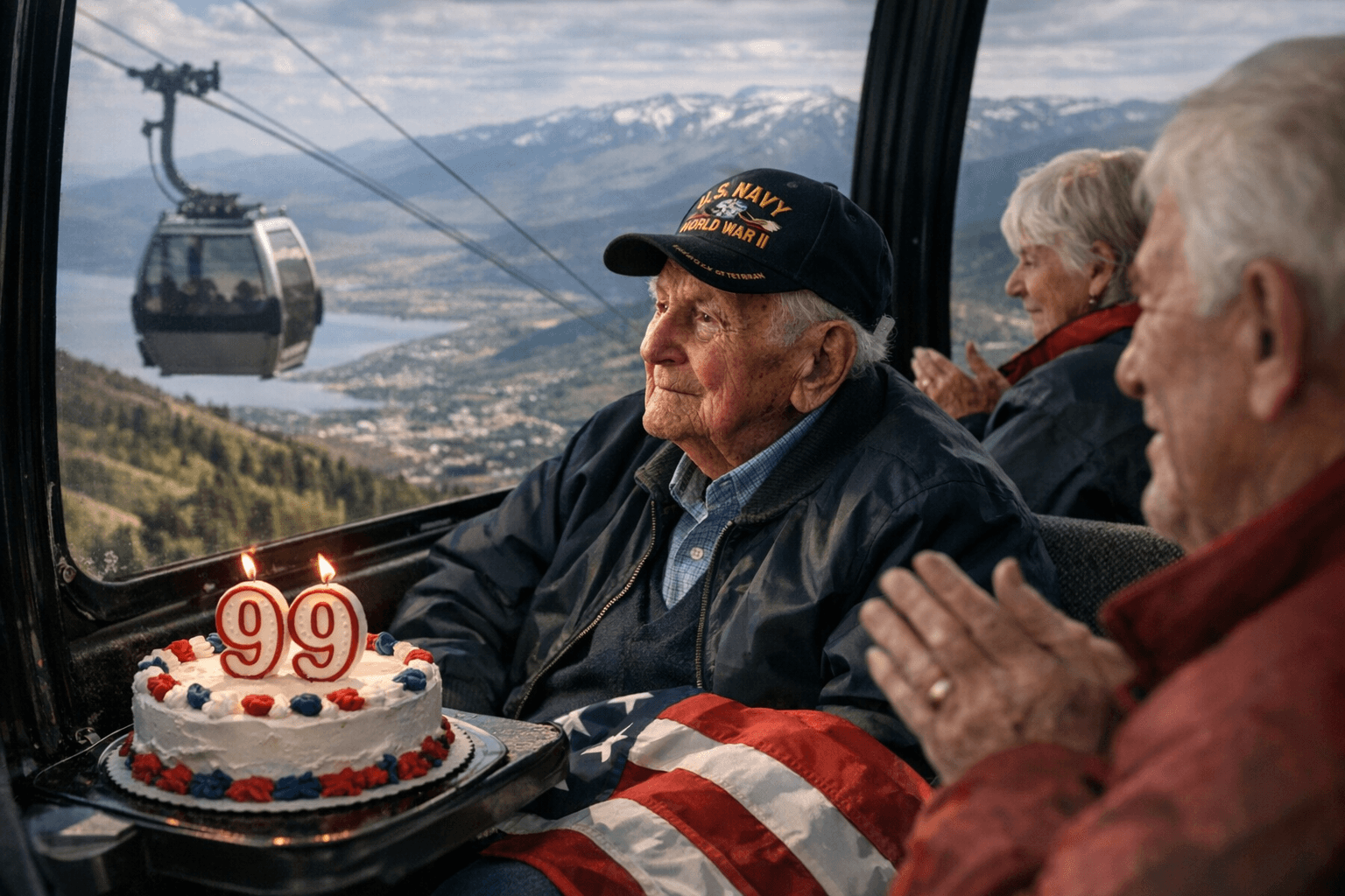 WWII Navy Veteran Ted Crittenden Turns 99, Celebrated at Deer Valley East Village