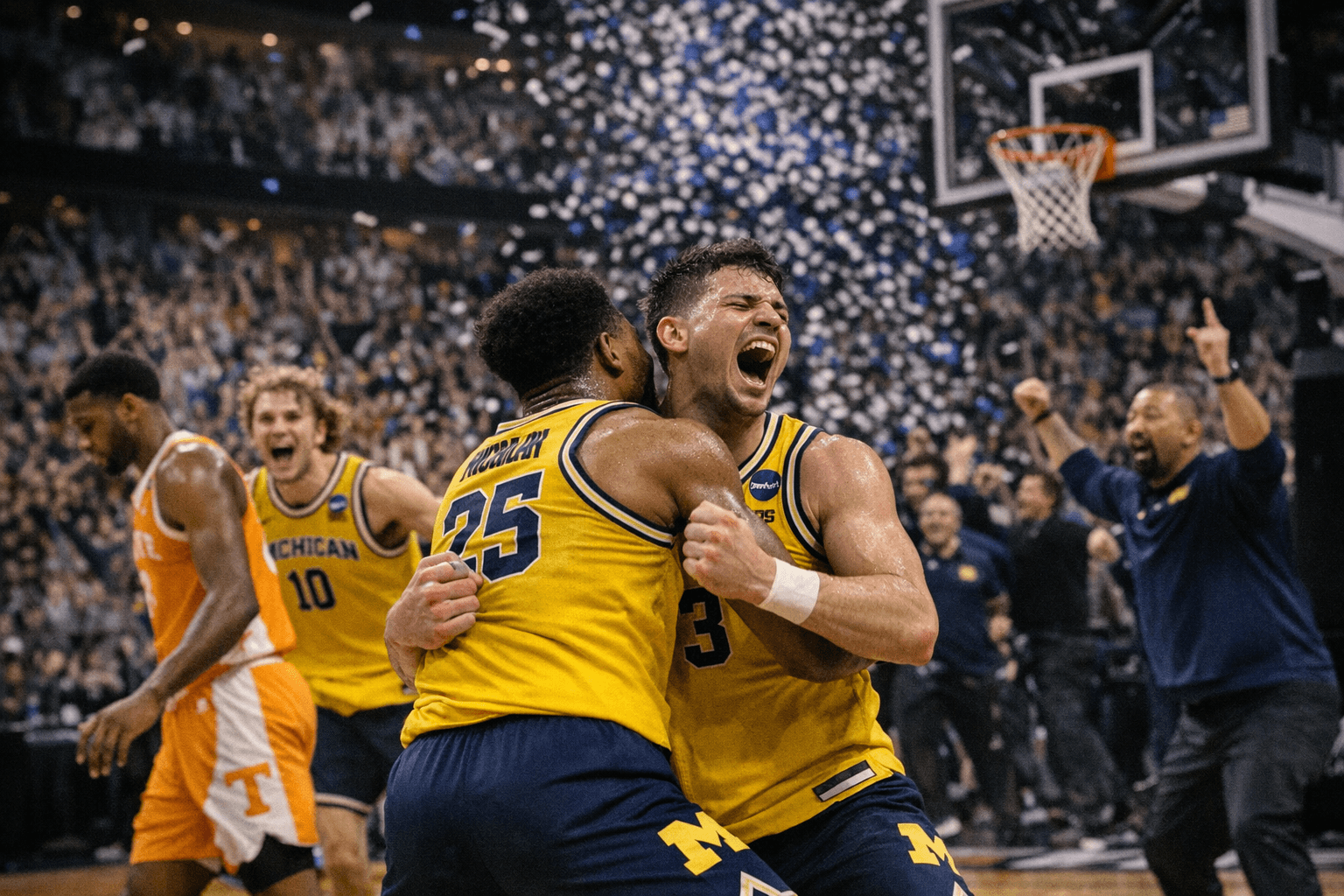 Michigan Overwhelms Tennessee, Reaches First Final Four Since 2018