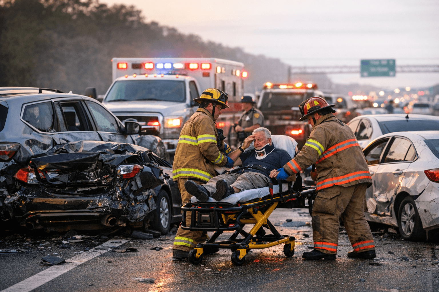 Five-Car Chain Reaction Crash on SR-417 Sends Two to Hospital