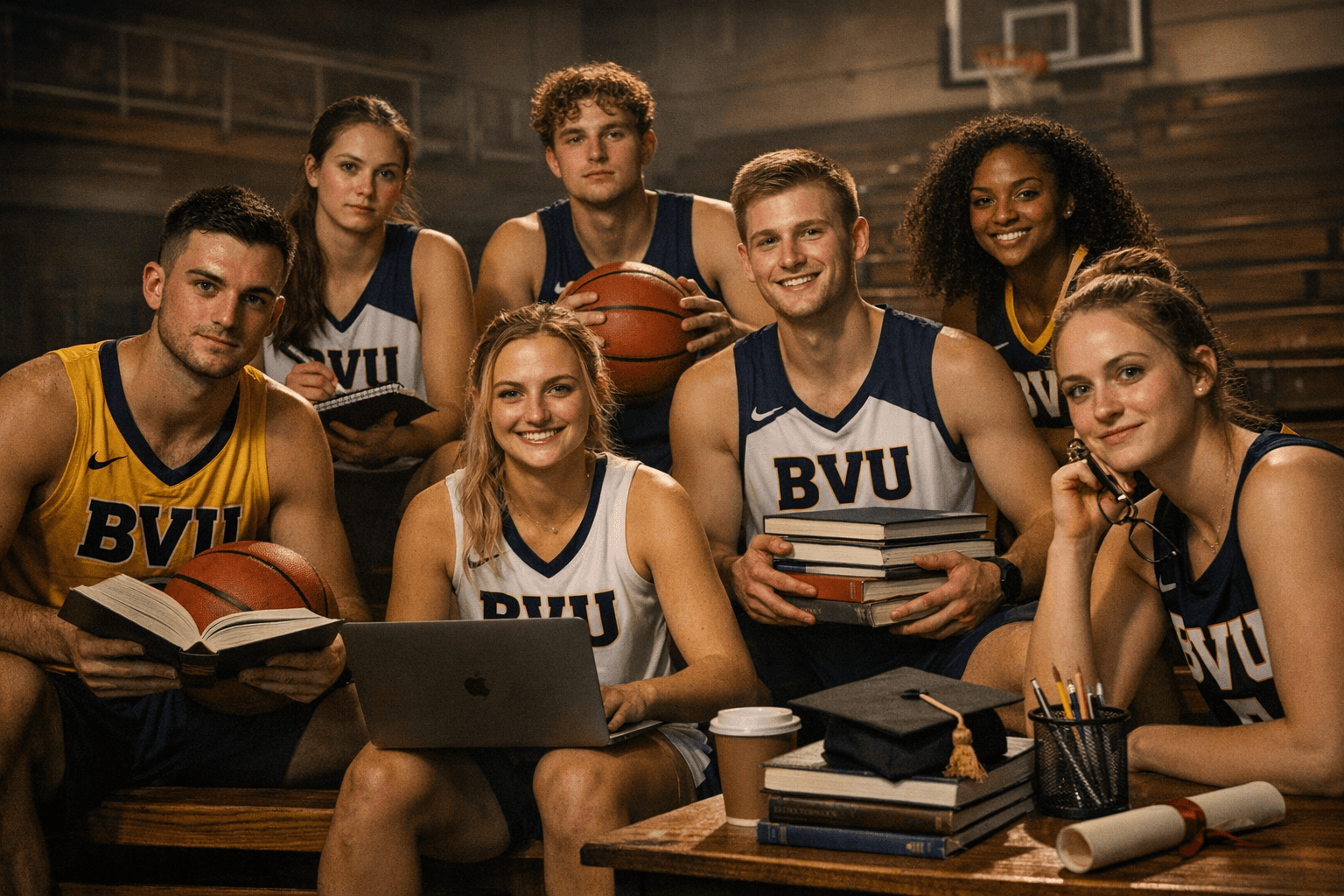 BVU Basketball Claims Six Spots on CSC Academic All-District Team
