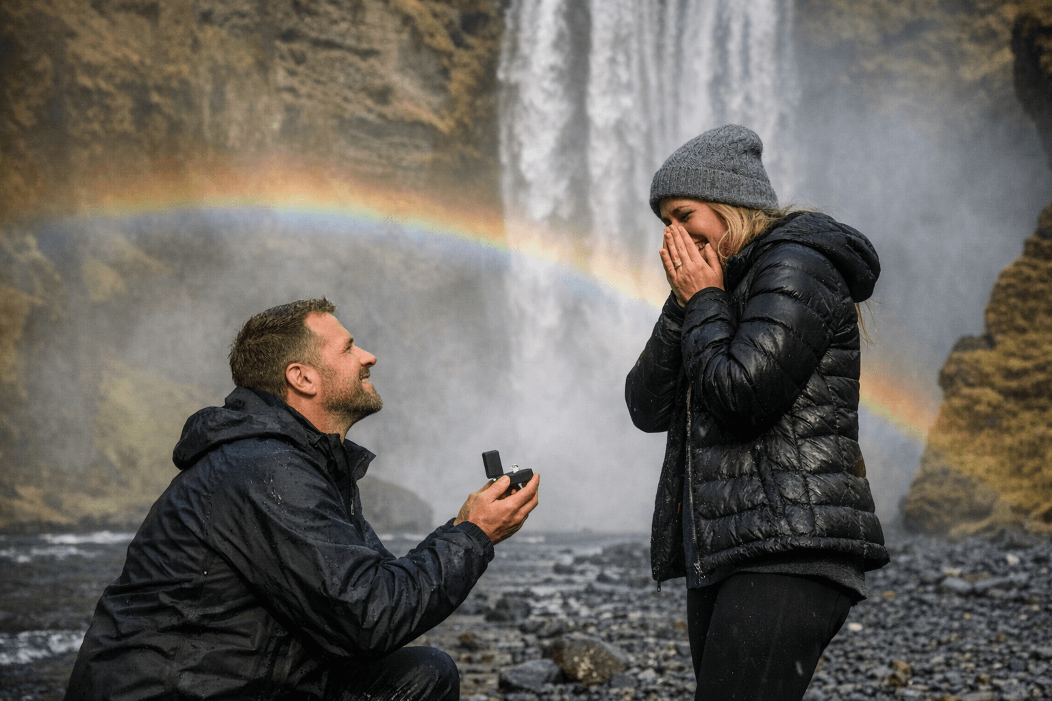 KENS-5 Meteorologist Roxy Van Ruiten Gets Engaged at Icelandic Waterfall