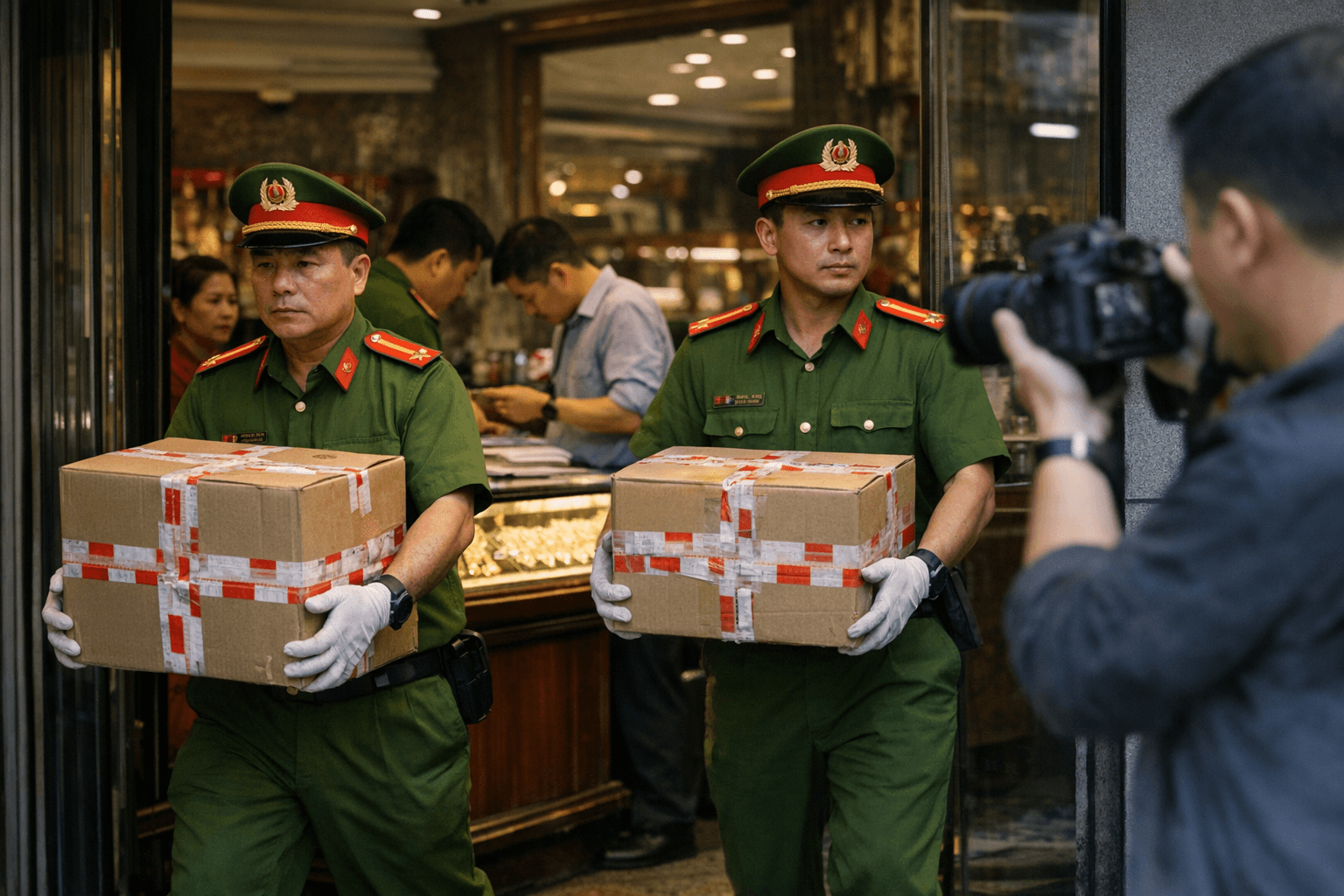 Hanoi Police Inspect Bao Tin Minh Chau Gold Outlets, Raising Compliance Concerns