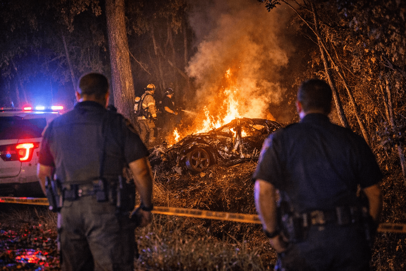Two Killed in Fiery Crash After Driver Flees Deputy in Cypress