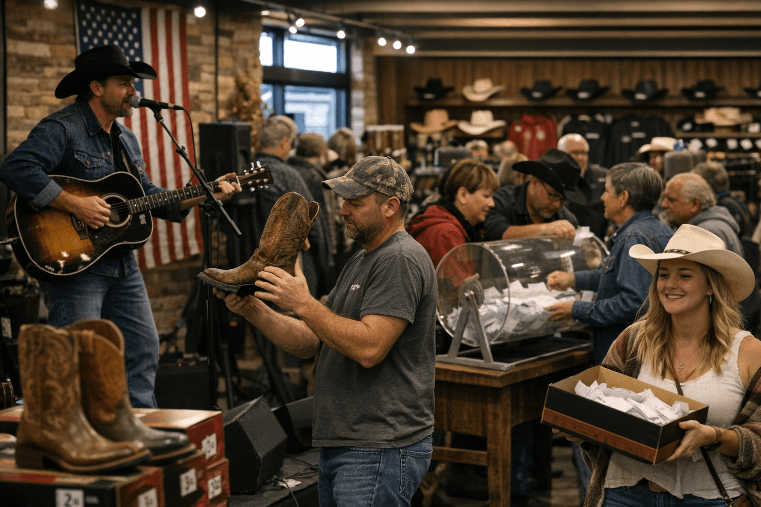 Boot Barn Opens in Elgin With Live Music, Deals, and Prize Drawings