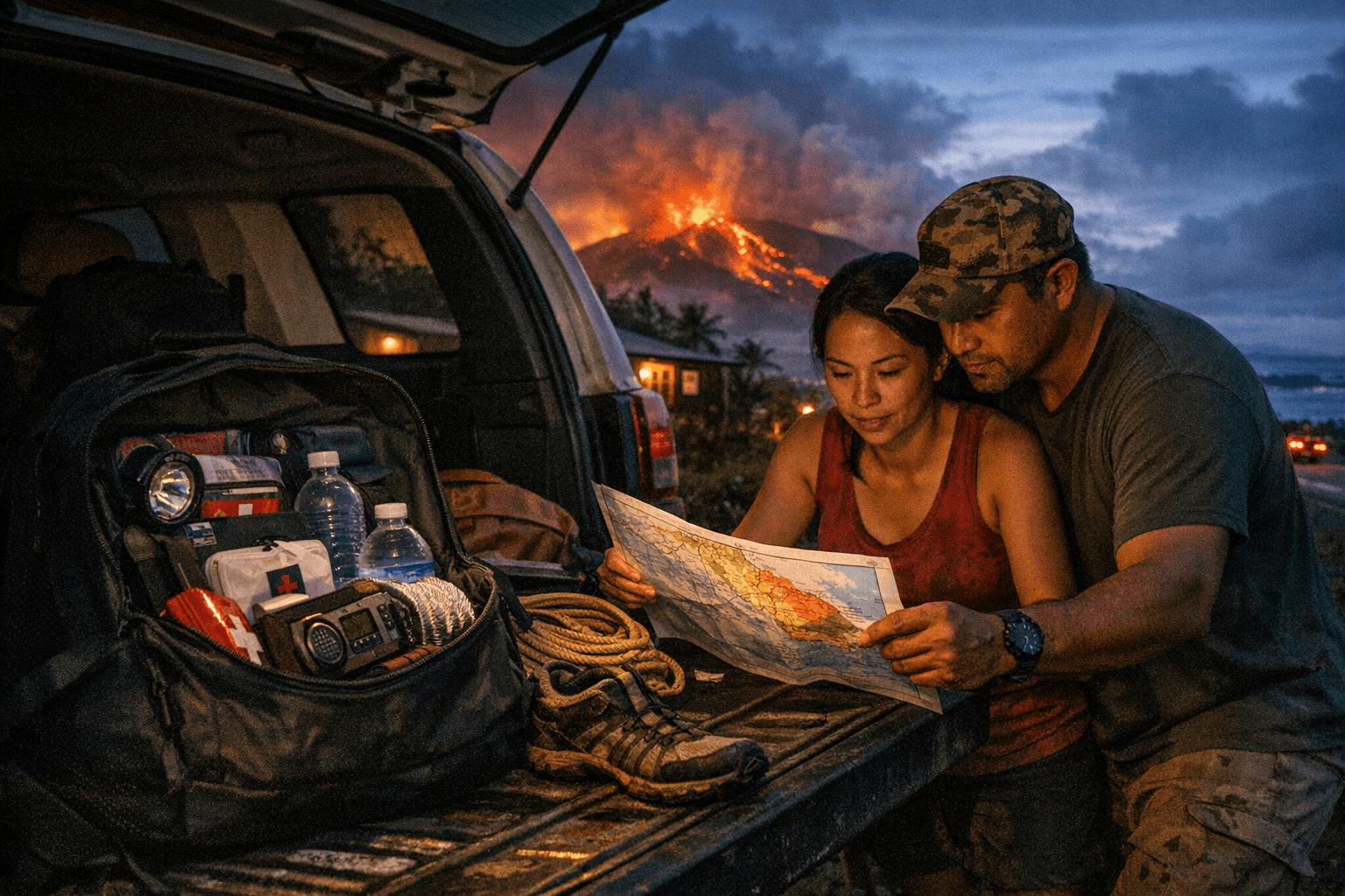 Big Island Residents: Build Your Emergency Go-Bag and Know Your Evacuation Zone