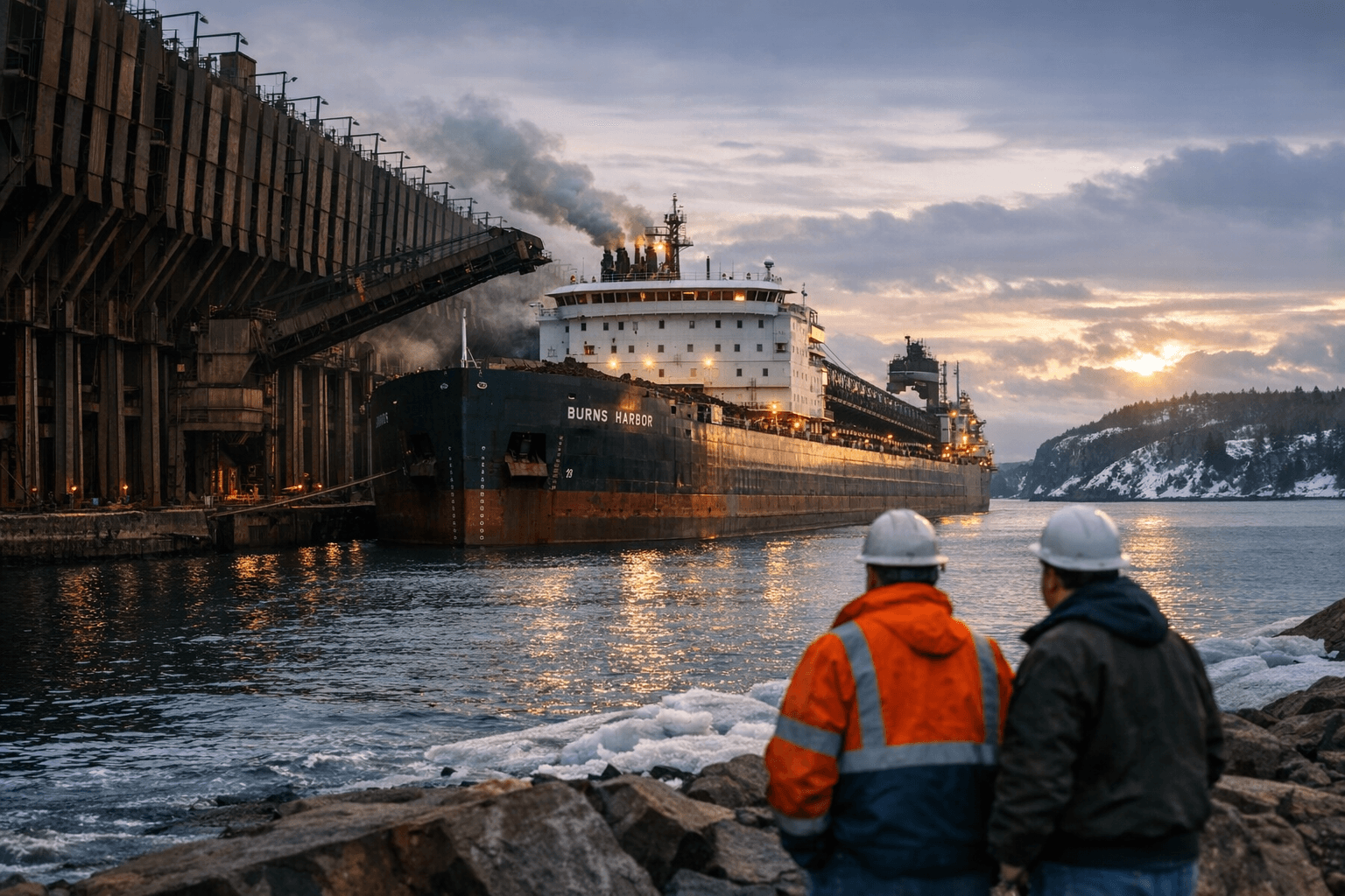 Freighter Burns Harbor Arrives in Silver Bay, Signaling 2026 Shipping Season Open