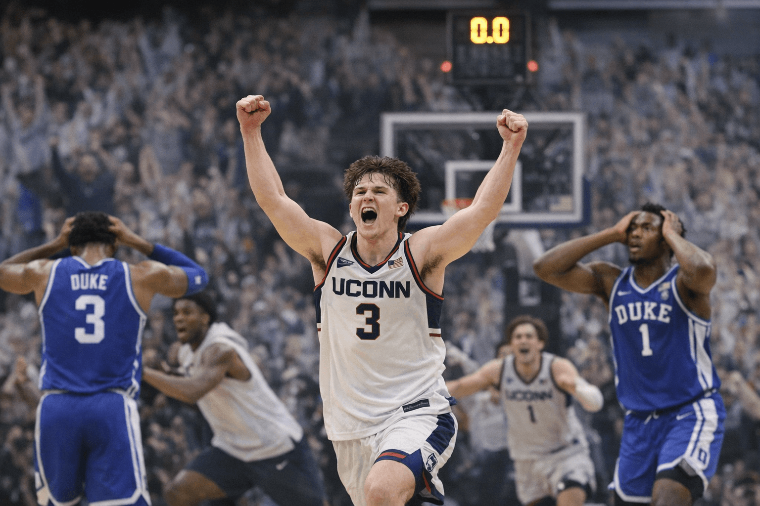 Braylon Mullins Buzzer-Beater Lifts UConn Past Duke, Into Final Four