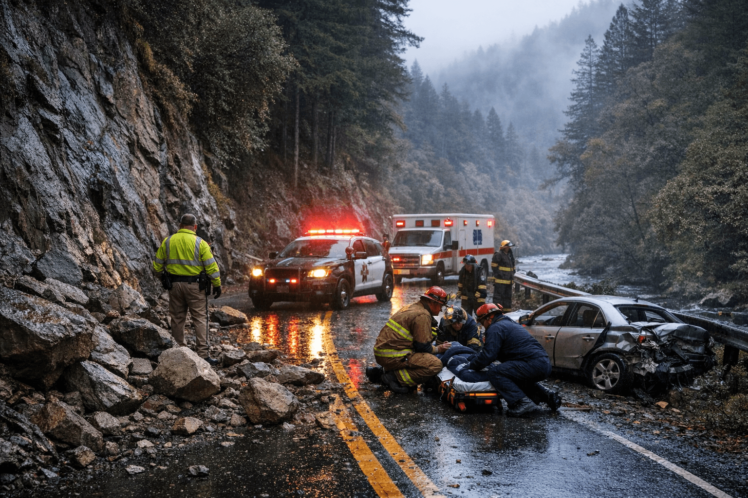 CHP Incident Feed Tracks Humboldt Highway Hazards and Collisions for March 24