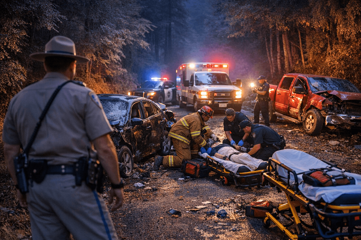 Major-Injury Crash Reported on Rural Tish Tang Road in Humboldt County
