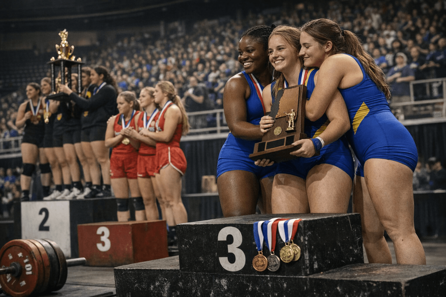 Oxford Lady Chargers Girls Powerlifting Earns 3rd at State Championship