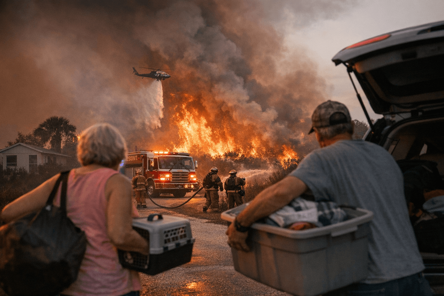 Weeki Wachee Preserve Brush Fire Scorches 150 Acres, Forces Mandatory Evacuations