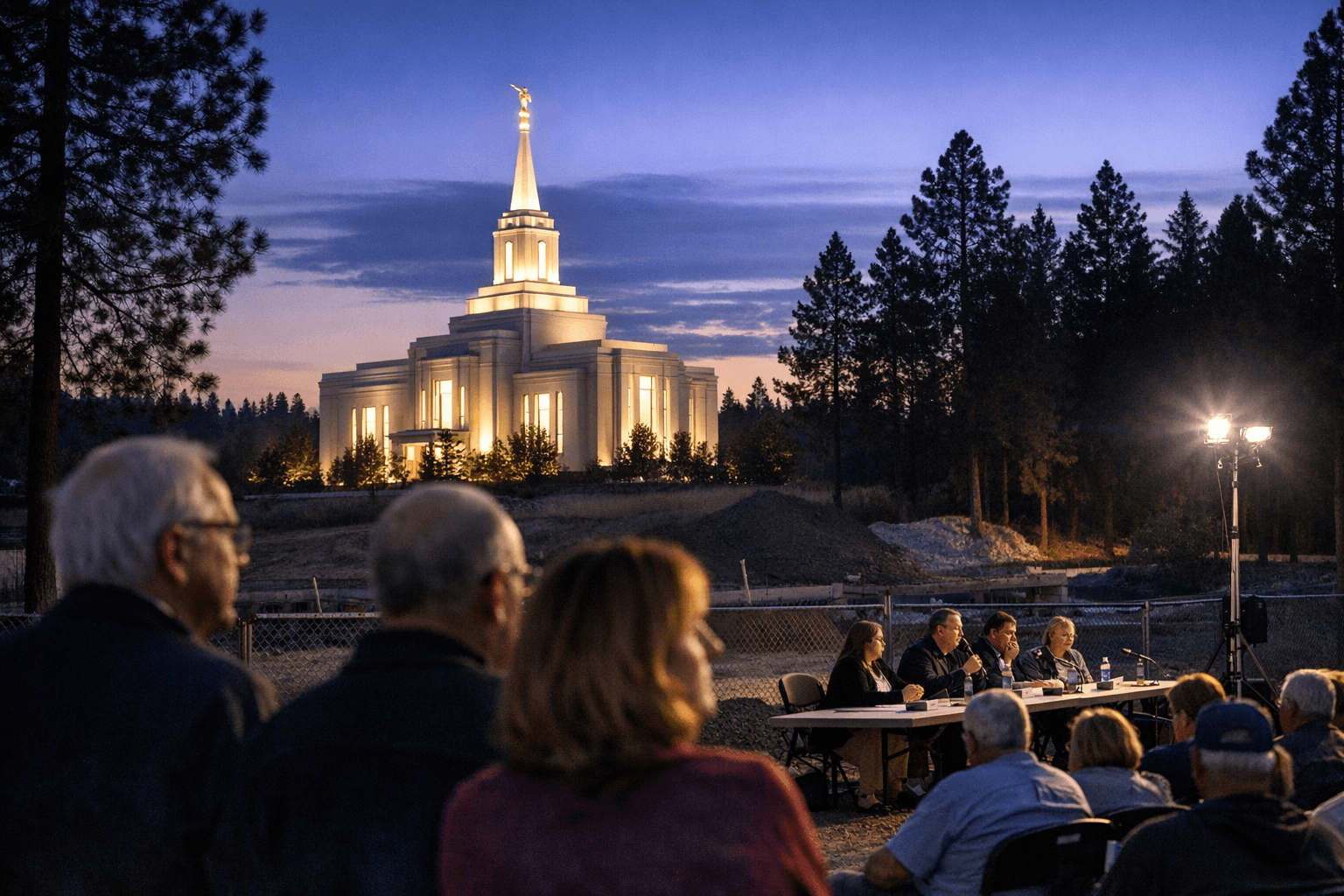 Coeur d'Alene Design Review Commission Approves LDS Temple With Lighting Conditions