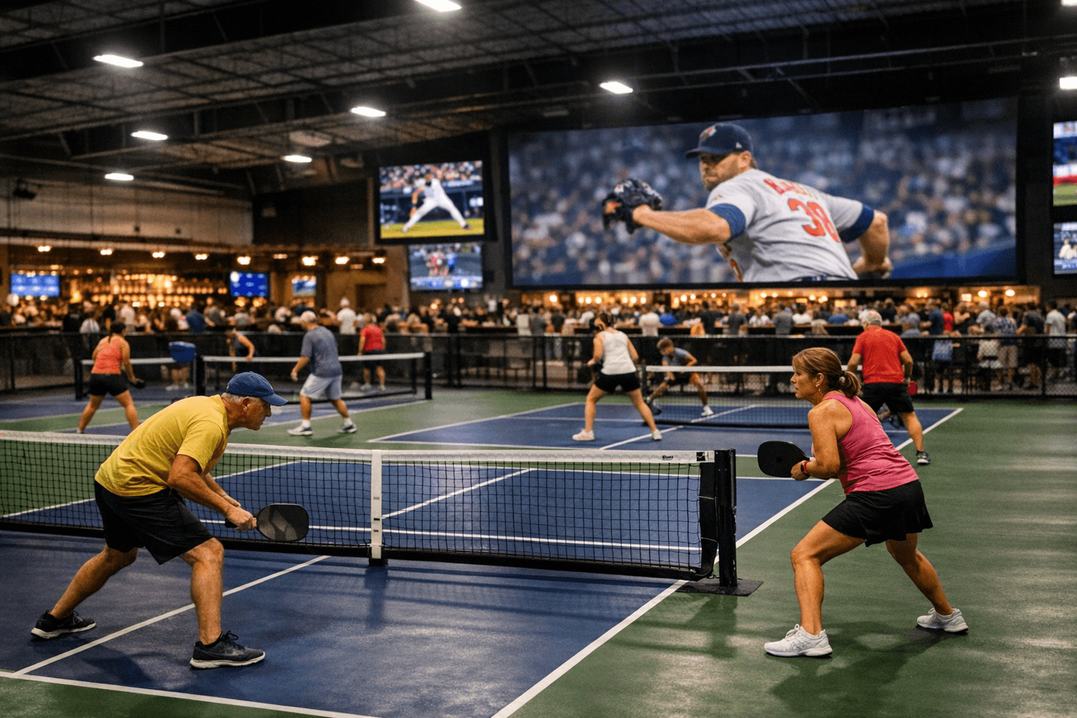Medford's 60,000-Square-Foot Pickleball Heaven Opens With 16 Courts, Sports Bar