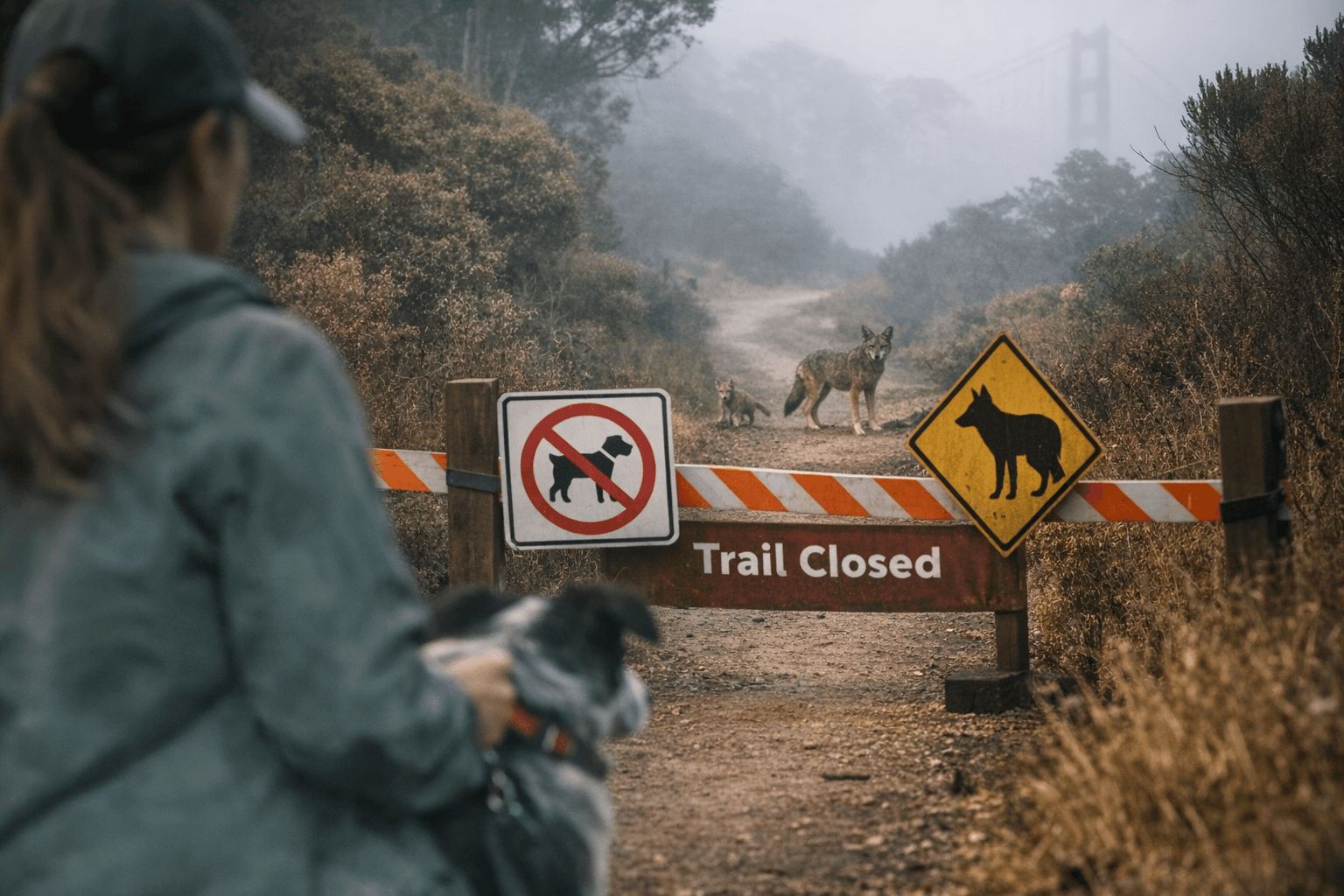San Francisco Presidio Bans Dogs From Trails During Coyote Pupping Season