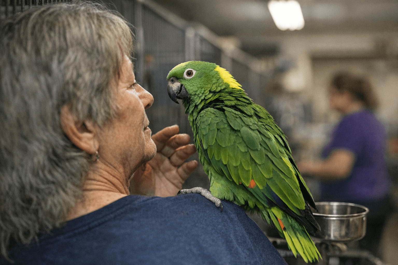 32-Year-Old Yellow-Naped Amazon Parrot Seeks Experienced Forever Home