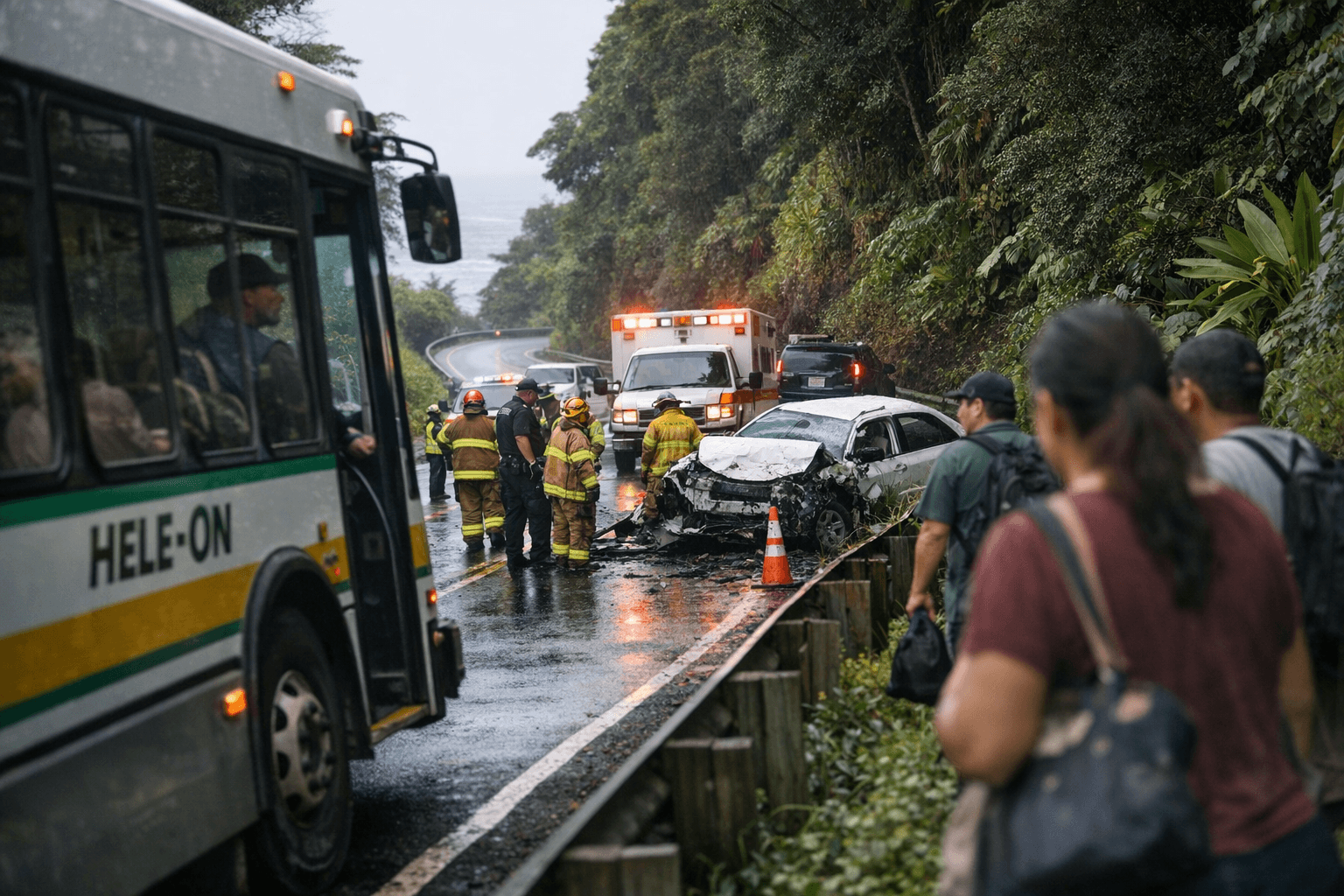 Accident Near Ninole Cancels Hele-On Bus Route 80 Service