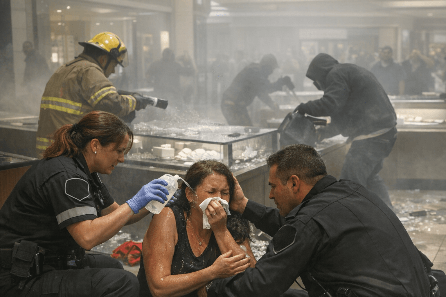 Five Arrested After Bear Spray Robbery at Oshawa Centre Jewellers