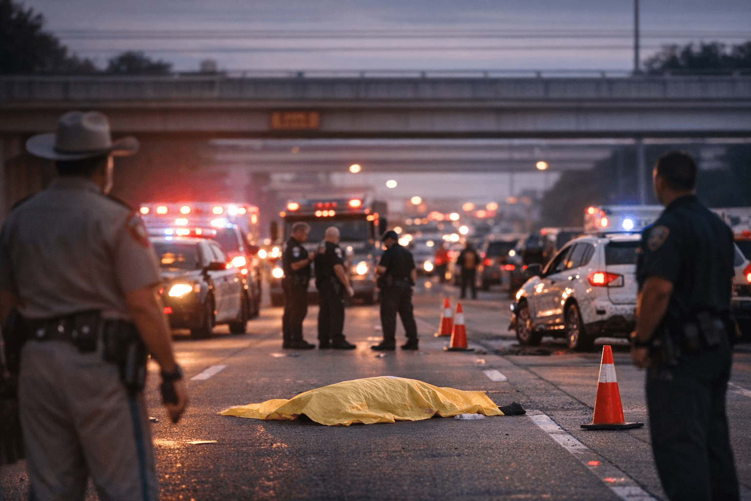 Northbound I-45 Closed Near Rankin Road After Pedestrian Struck by Vehicle