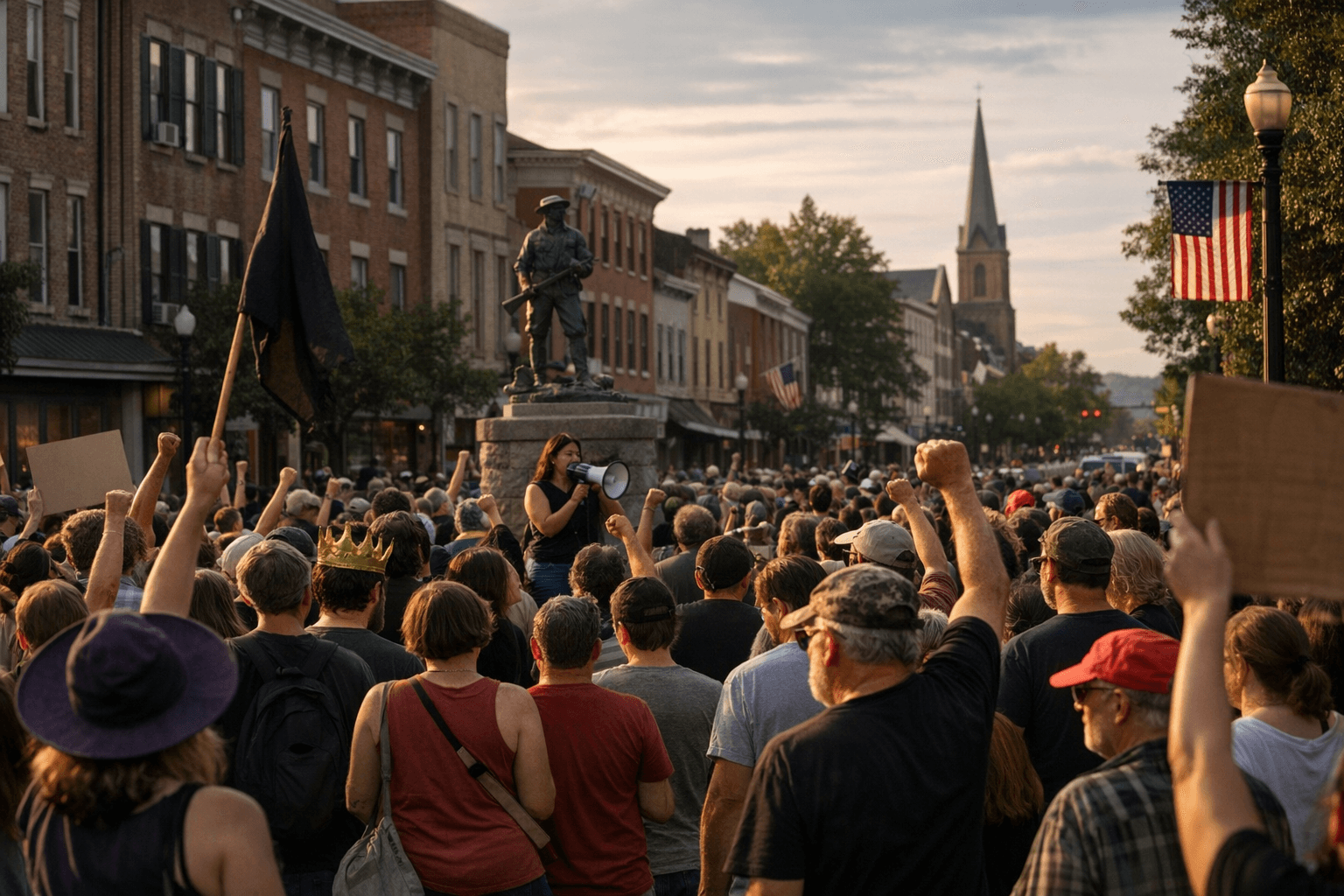 Hundreds Rally Across Susquehanna Valley in No Kings Demonstrations