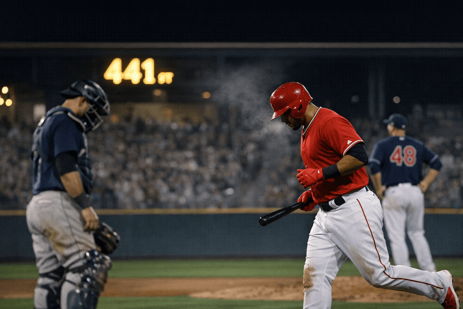 Guzmán's 441-Foot Homer Is Salt Lake's Only Run in Series Sweep