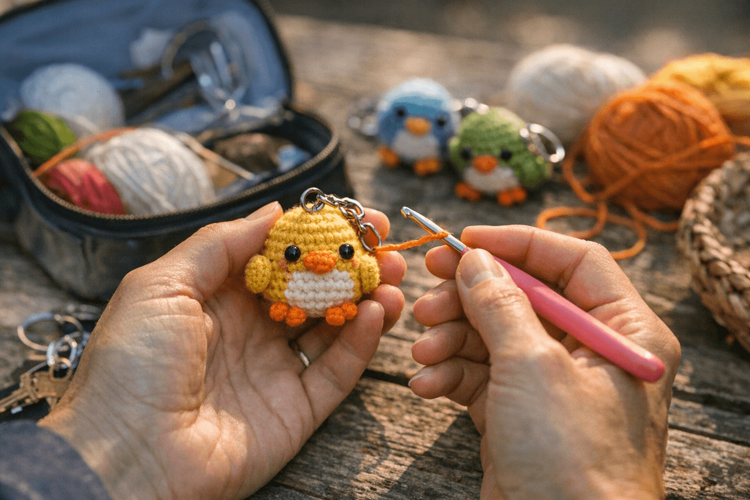 Free Bird Keychain Amigurumi Pattern Offers a Fast, Portable Make