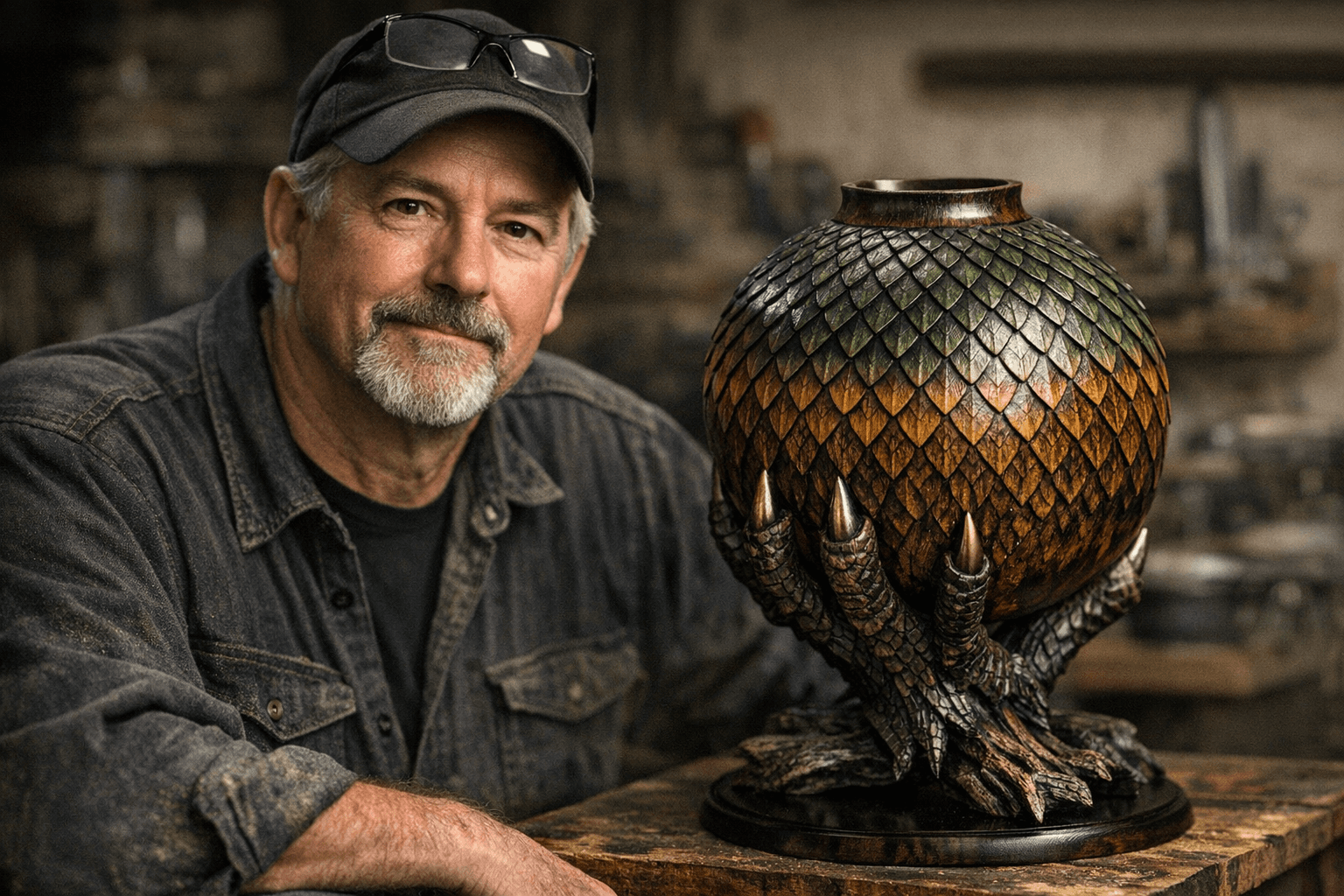 Chris Lawrence's Dragon Scale Vessel Earns AAW Turning of the Week Honor