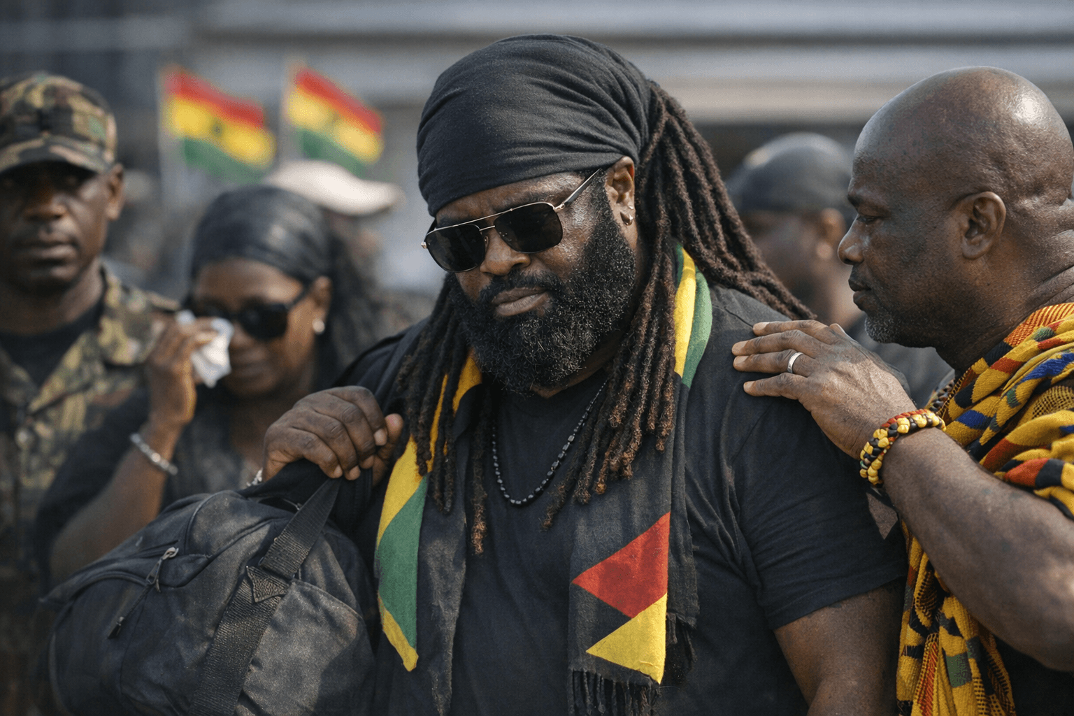 Gramps Morgan Arrives in Ghana Following Brother Peter Morgan's Passing