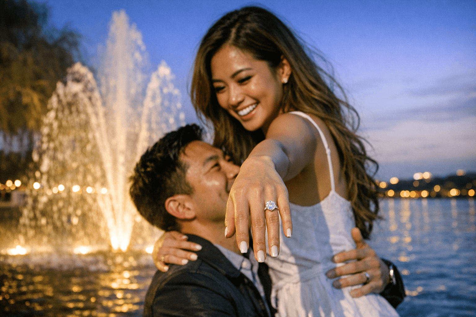 Dallas Cowboys Cheerleader Allison Khong Engaged After Romantic Waterside Proposal