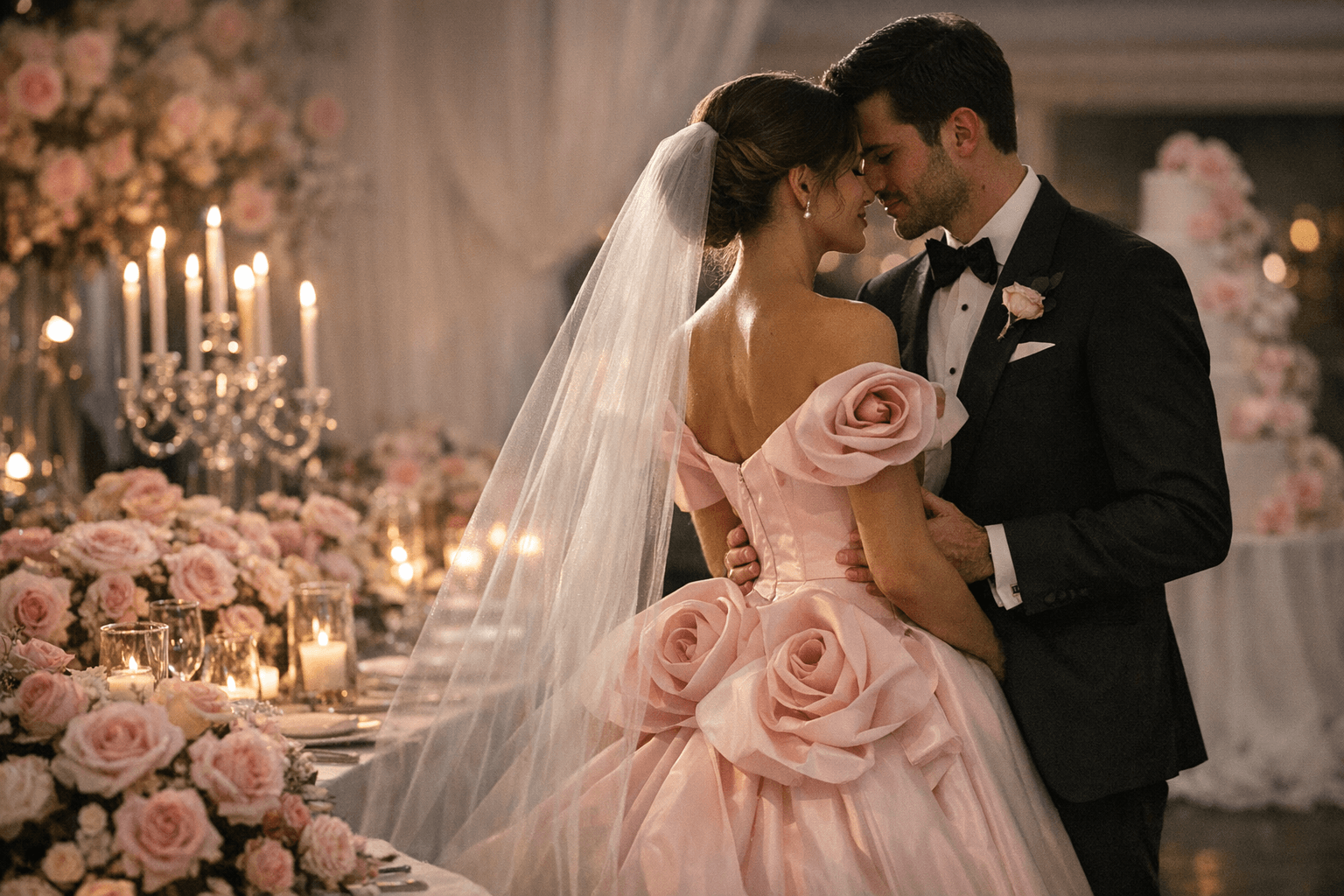 A Romantic Pink Rose–Inspired Wedding Filled with Soft, Feminine Elegance