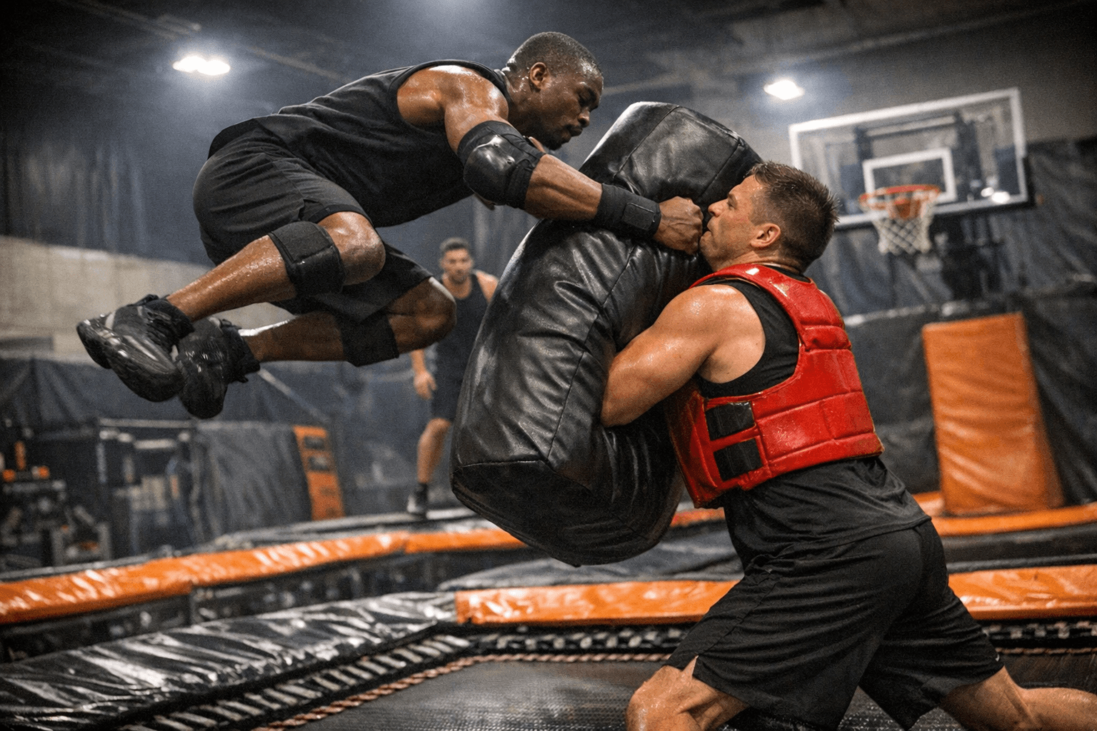 SlamBall Training Blends Plyometrics, Trampoline Drills, and Impact Conditioning