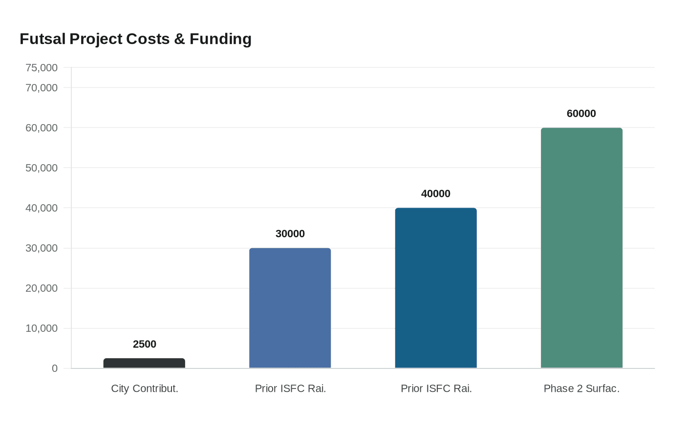 Futsal Project Costs & Funding