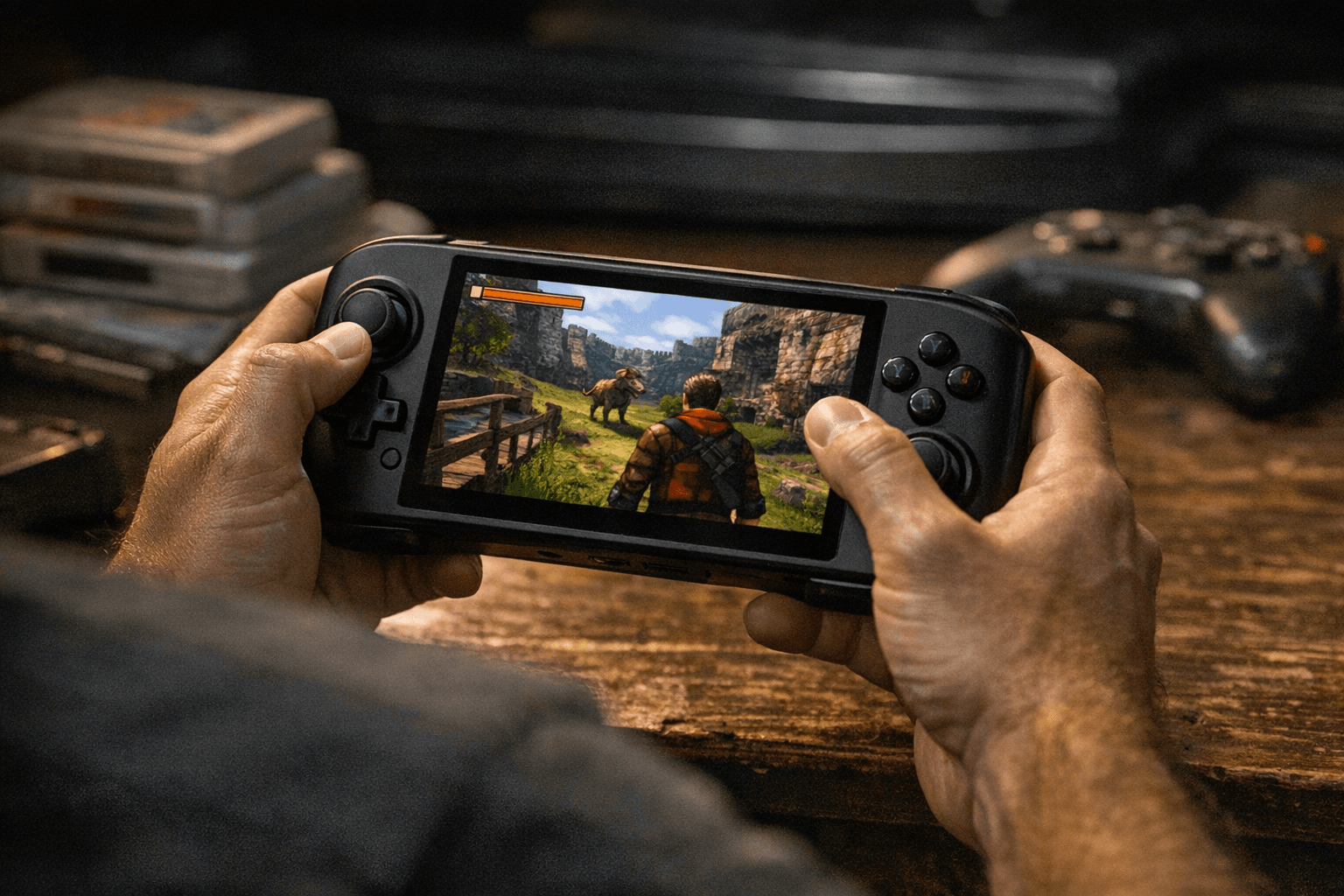 Evercade Nexus Arrives With Larger Screen and Dual Thumbsticks for 3D Games