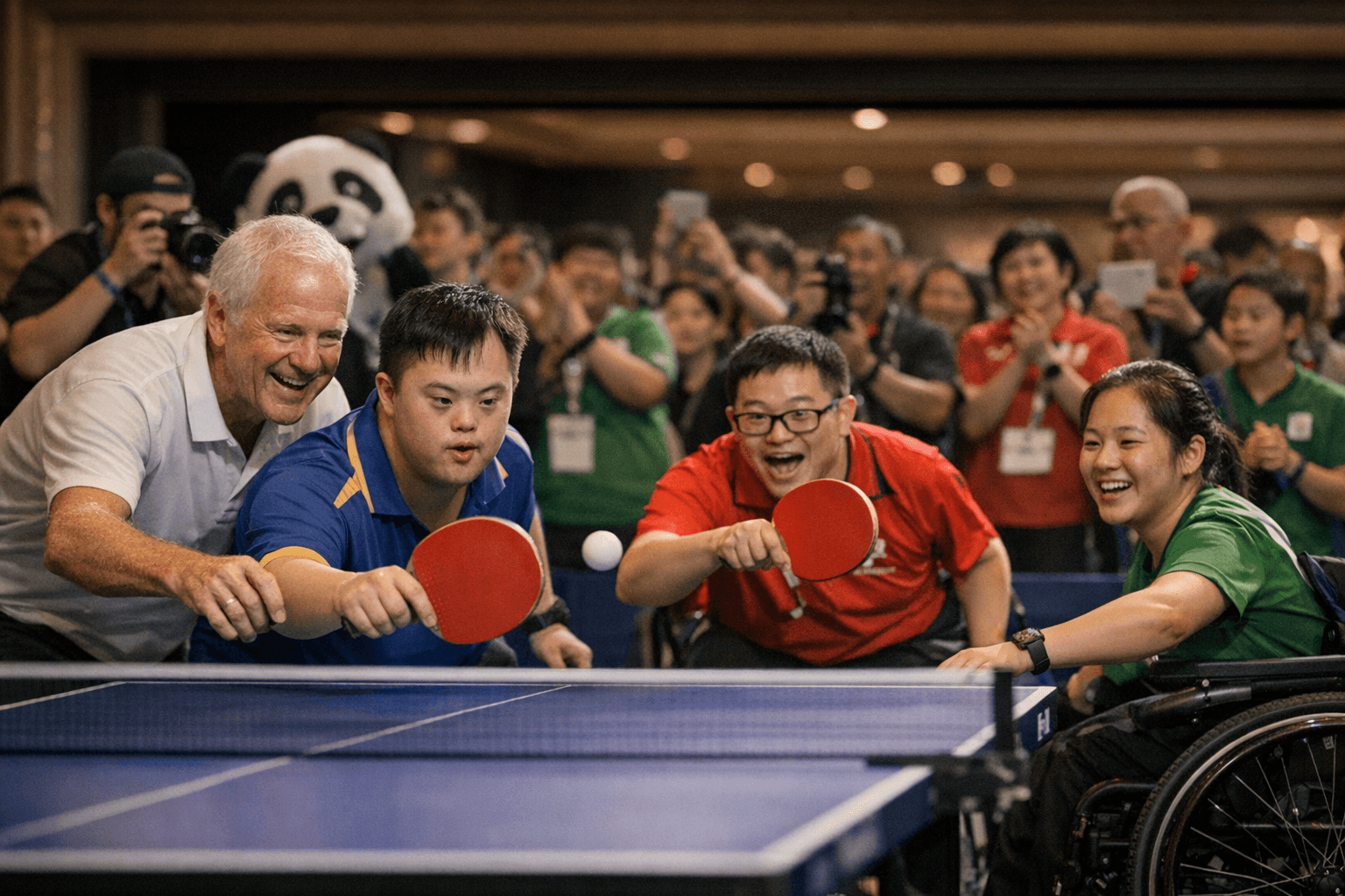 ITTF Centenary Celebrated at 16th Macau Special Olympics Inclusive Table Tennis Fun Day