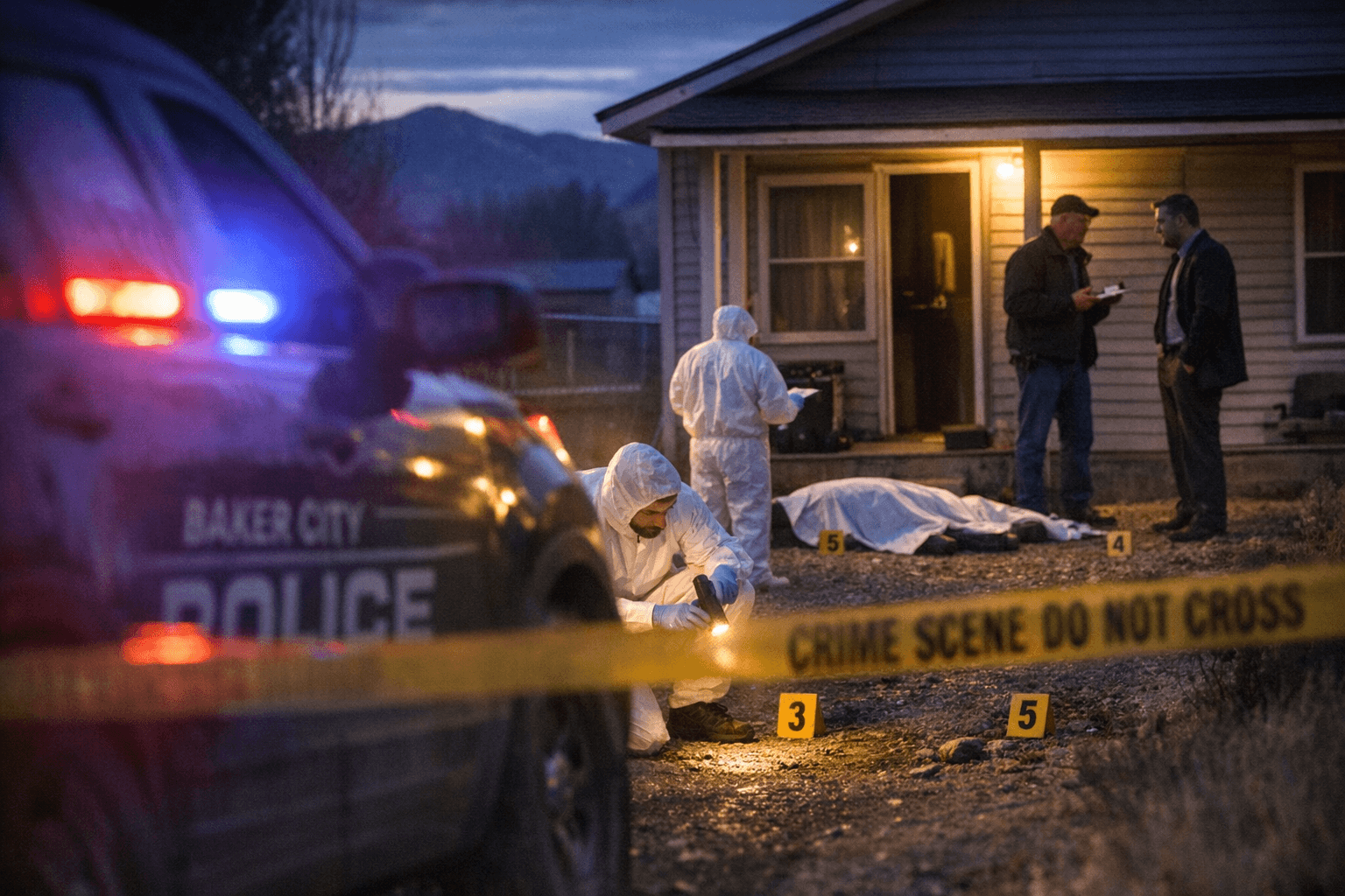 Crime Lab Reports Pending in Baker City Murder Case Against Mansuetti