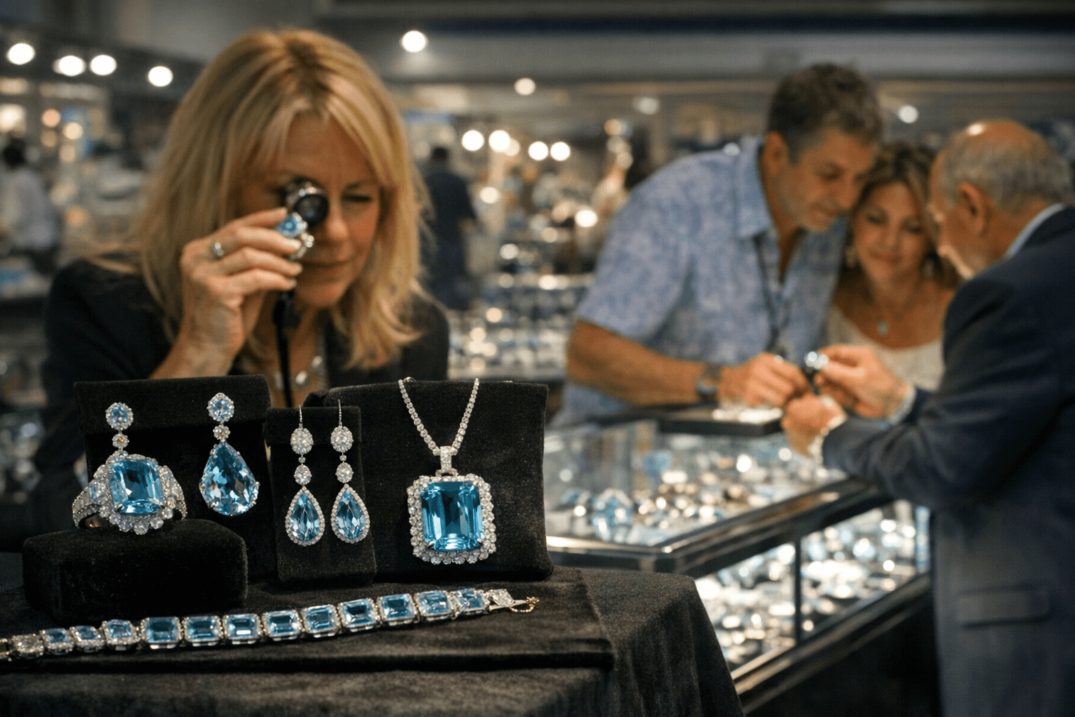 Miami Beach Antique Show Spotlights Aquamarine and Spring Birthstone Trends