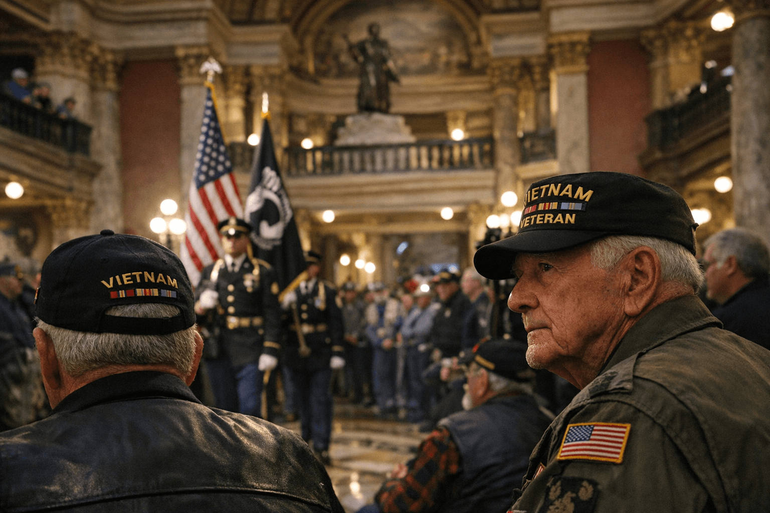 Vietnam Veterans Honored at Helena Capitol Rotunda Walk, Ceremony